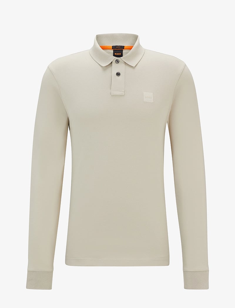 BOSS - Passerby - langærmede poloer - light beige - 0