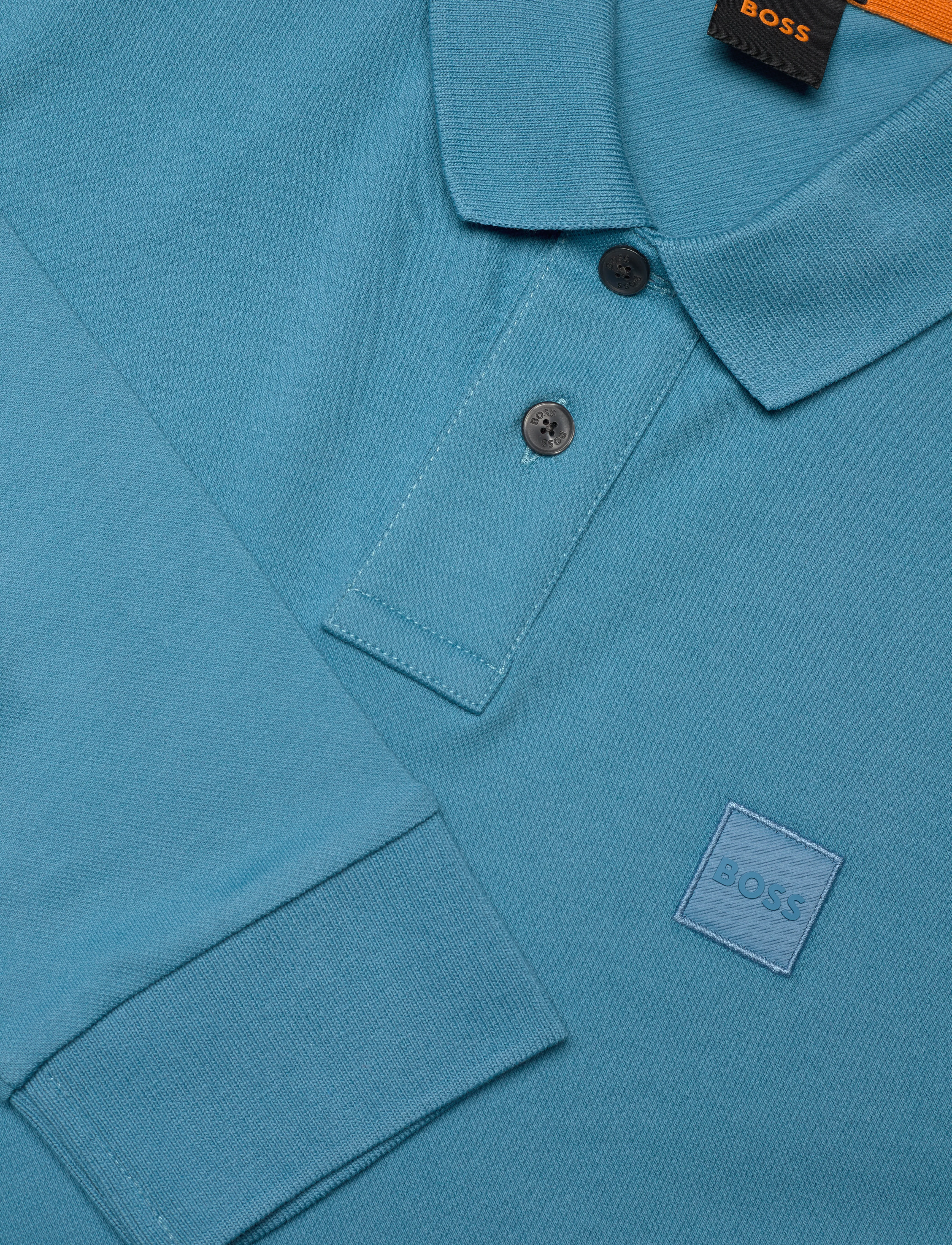 BOSS - Passerby - langærmede poloer - open blue - 2