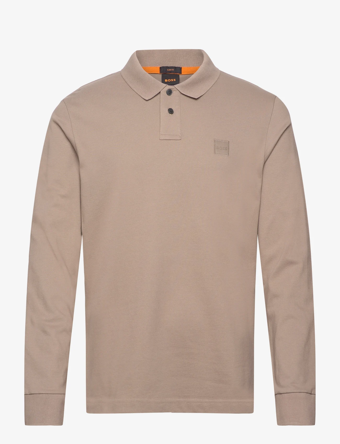 BOSS - Passerby - polo marškinėliai ilgomis rankovėmis - open brown - 0