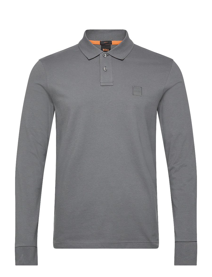 BOSS - Passerby - langærmede poloer - open grey - 0