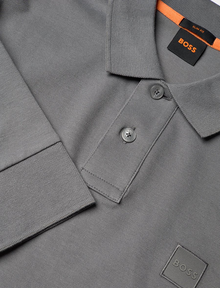BOSS - Passerby - langærmede poloer - open grey - 2