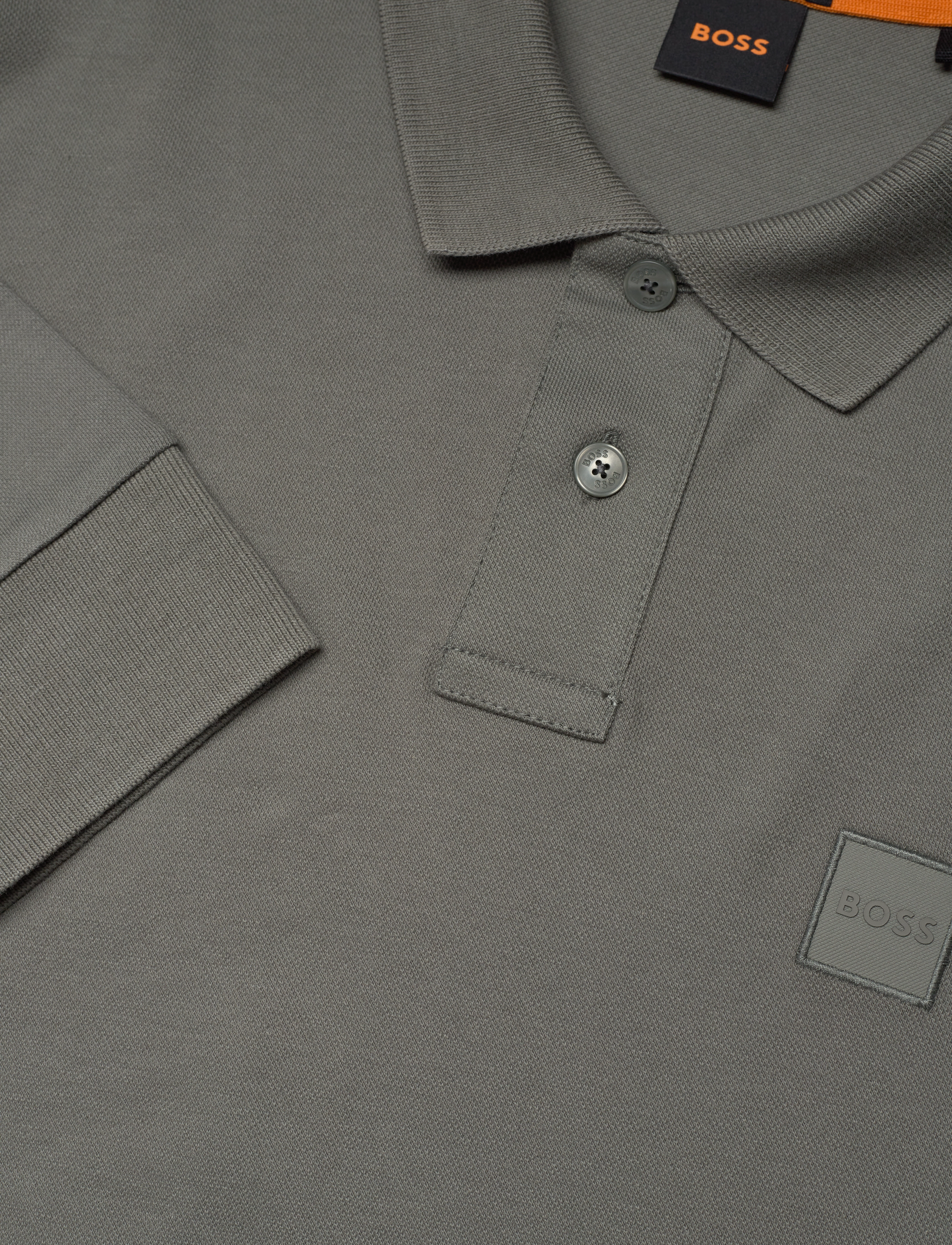 BOSS - Passerby - langærmede poloer - open grey - 5