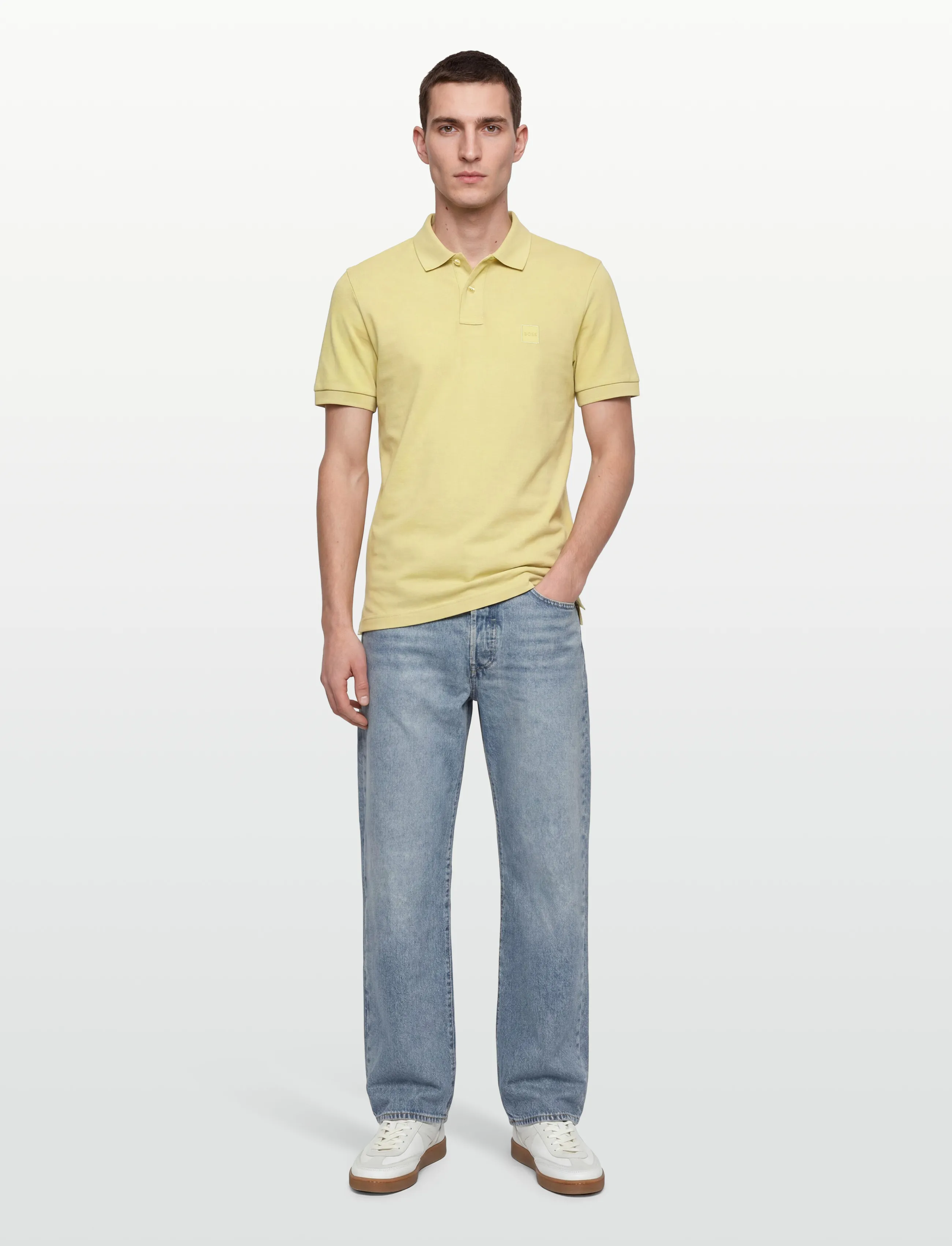 BOSS Passenger, M, Polos, Gelb - Short-sleeved, Männerswear