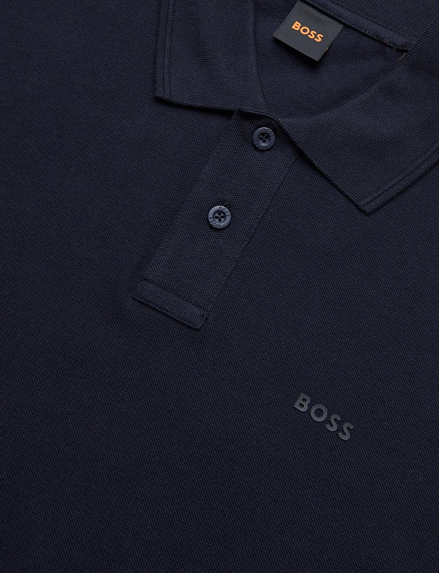 BOSS - Prime - short-sleeved polos - dark blue - 2