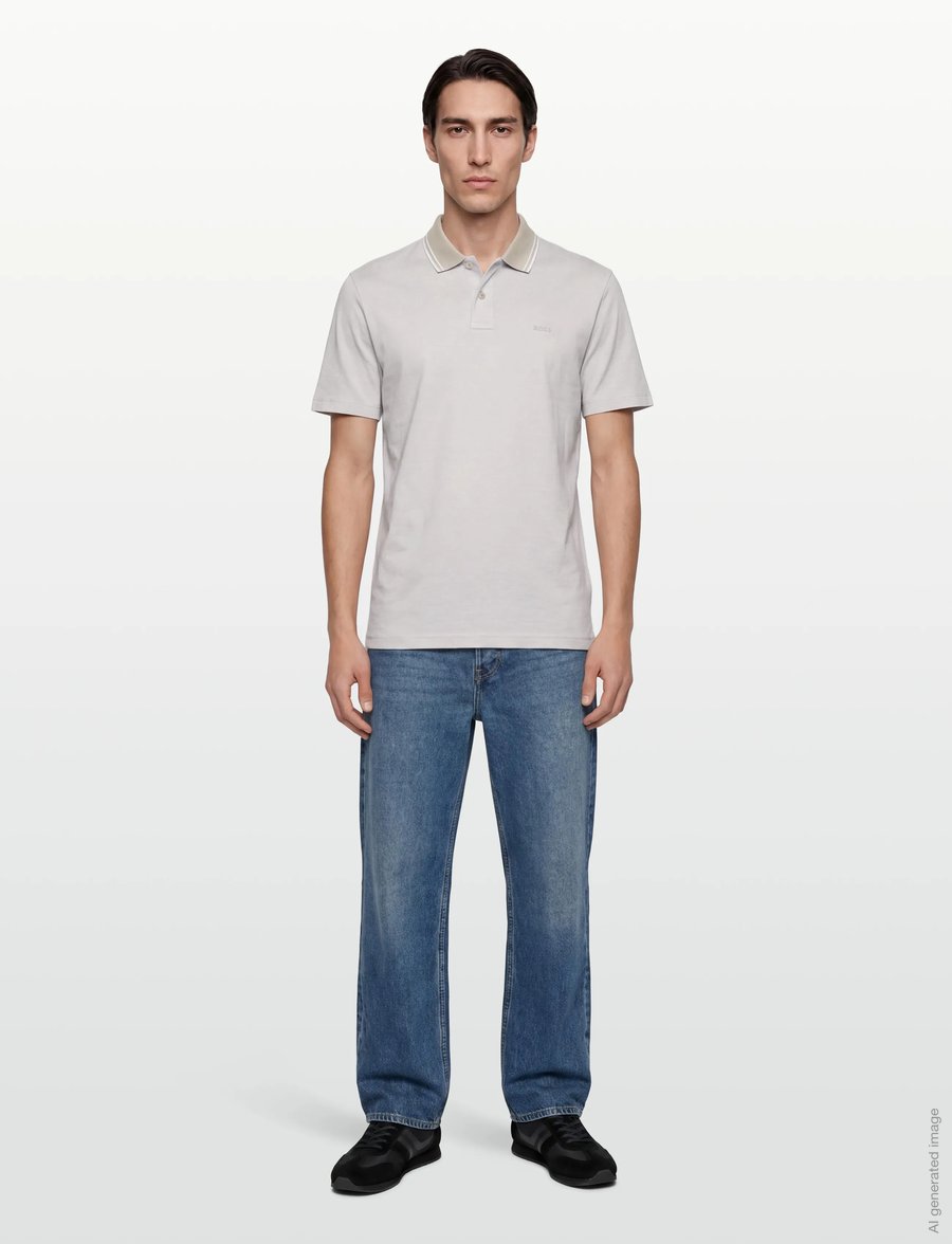 BOSS - PeoxfordNew - kurzärmelig - open grey - 0