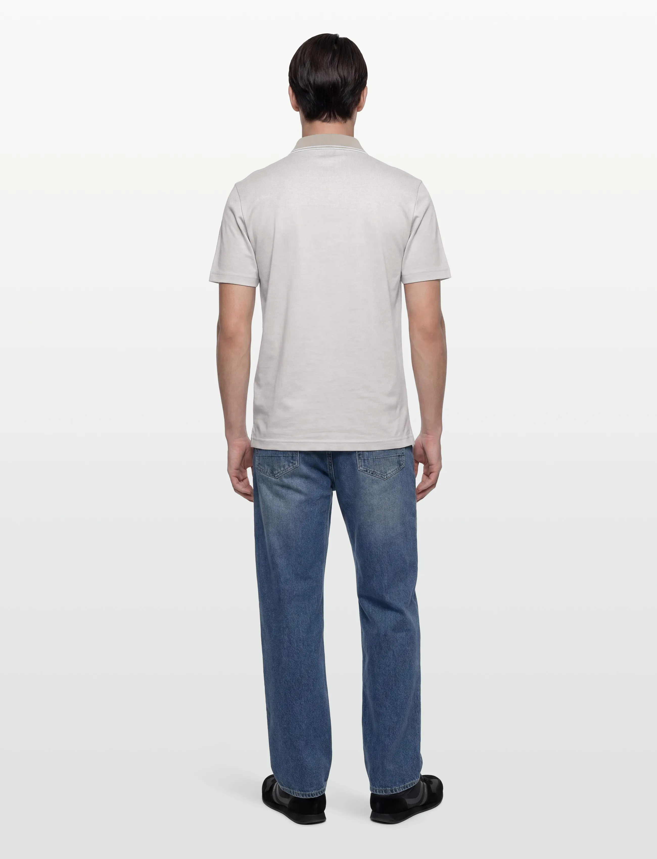 BOSS - PeoxfordNew - short-sleeved polos - open grey - 4