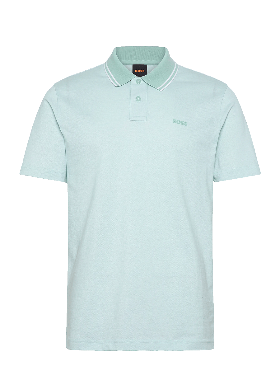BOSS - PeoxfordNew - lühikeste varrukatega polod - turquoise/aqua - 1