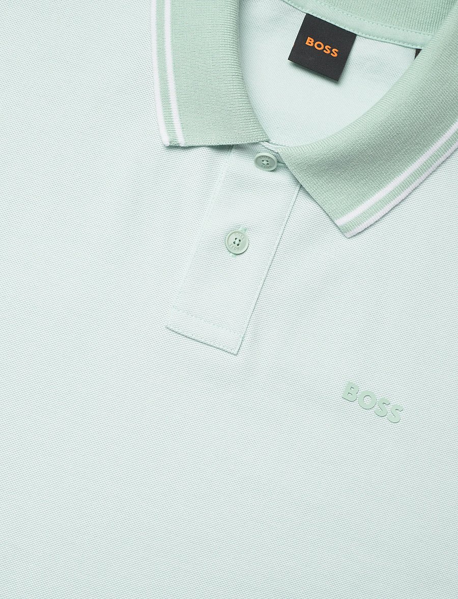 BOSS - PeoxfordNew - lühikeste varrukatega polod - turquoise/aqua - 5