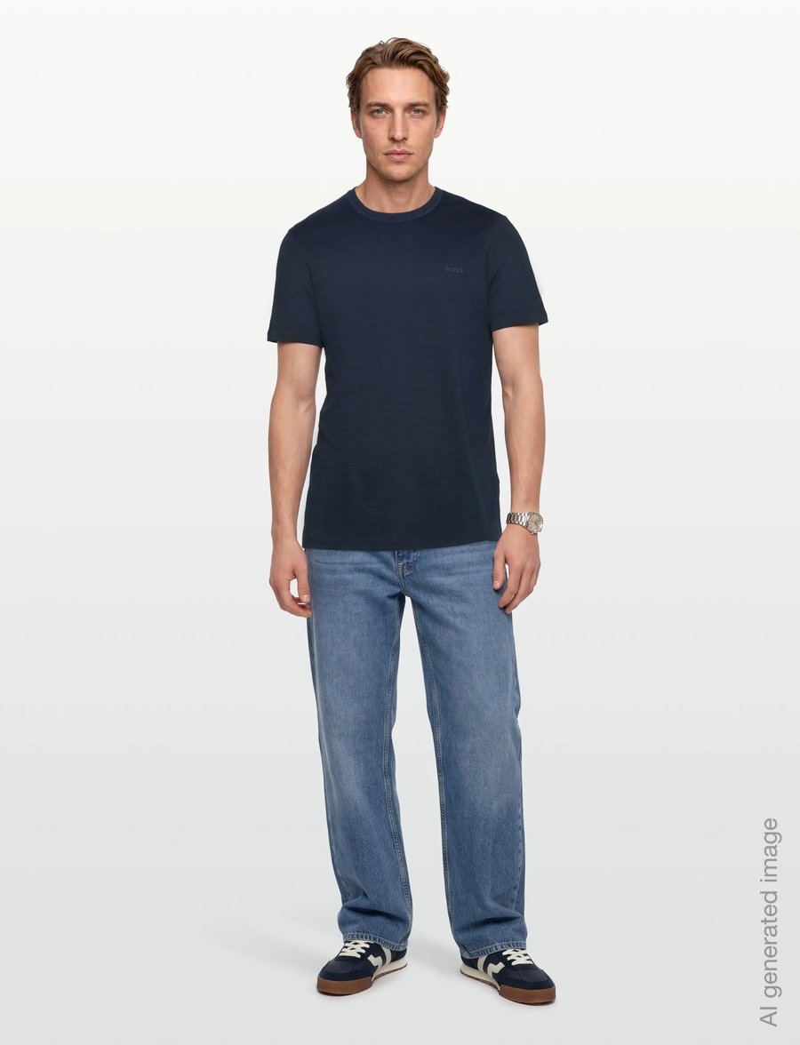 BOSS - Tegood - kurzärmelige t-shirts - open blue - 0
