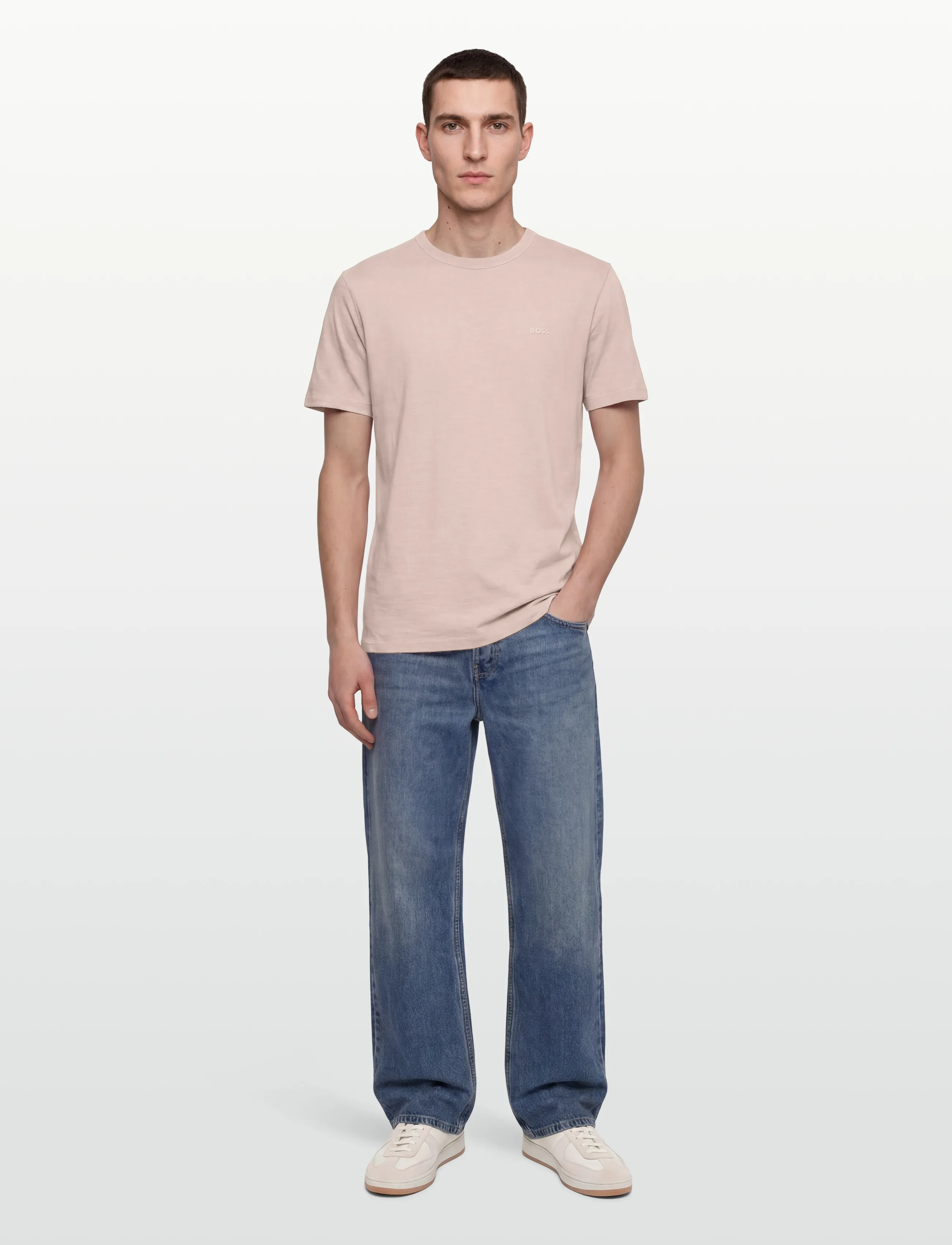 Boss Tegood T-shirt Ljusrosa Rosa Storlek herr – bild 2