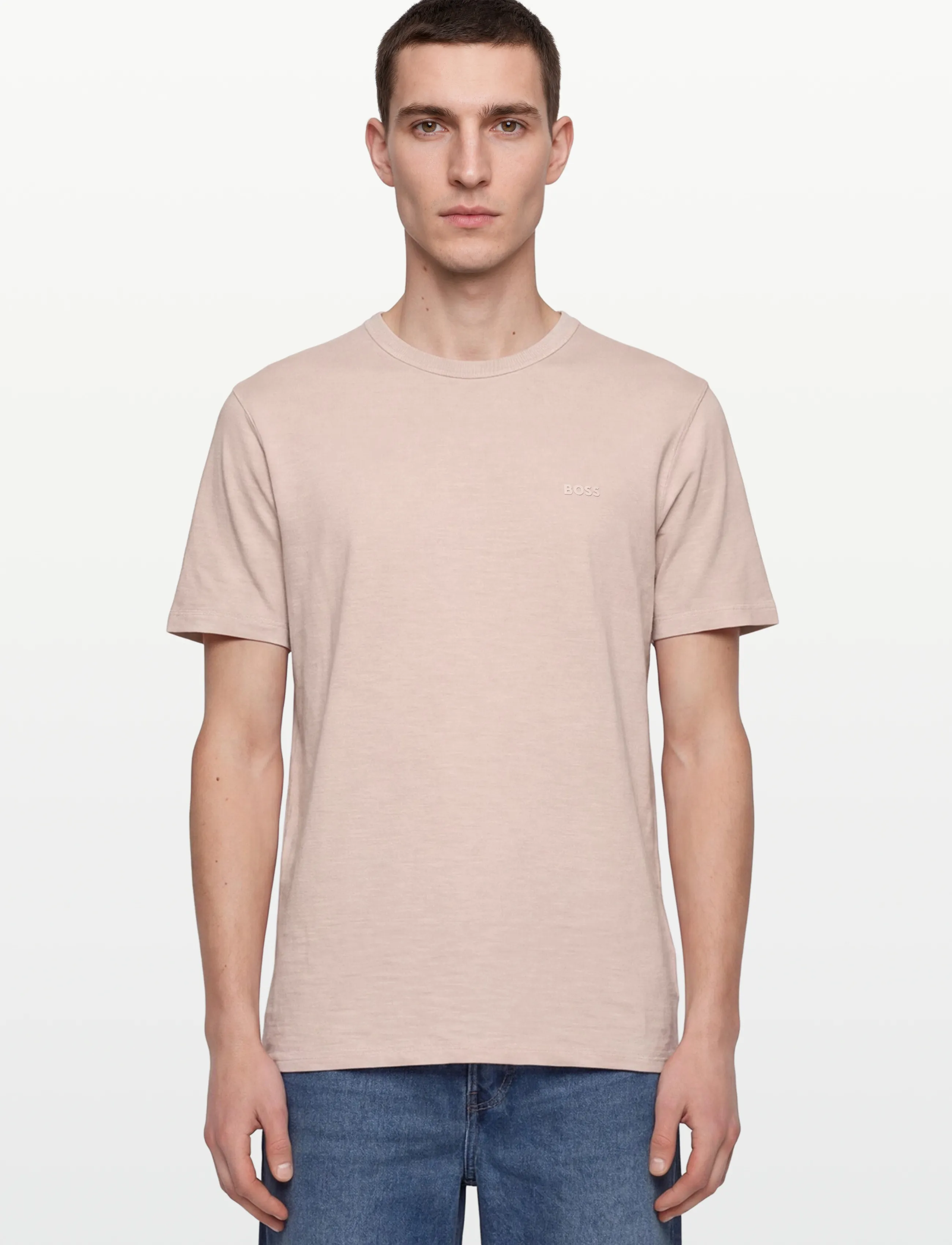 BOSS - Tegood - korte mouwen - open pink - 3