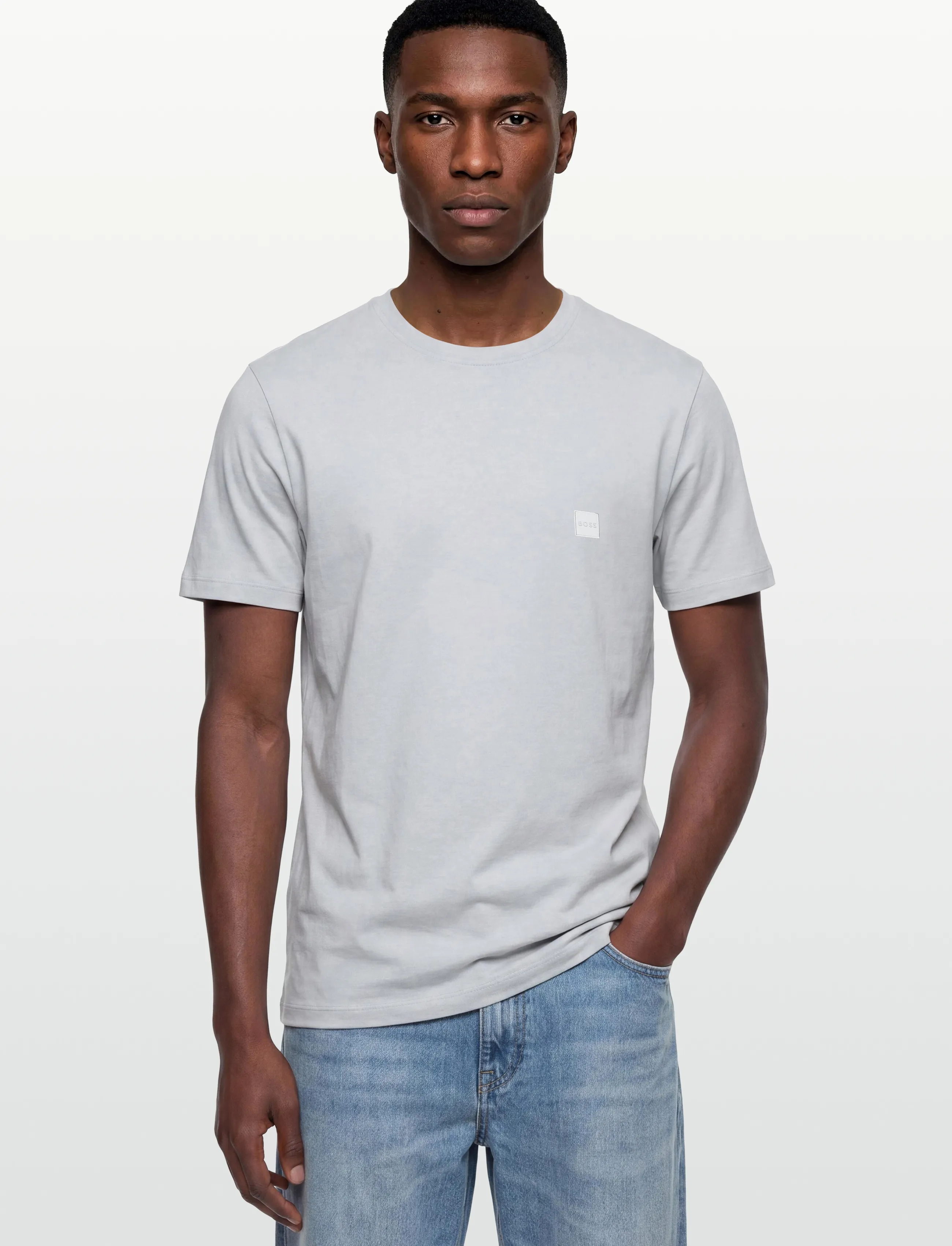 BOSS - Tales - lühikeste varrukatega t-särgid - light/pastel grey - 3