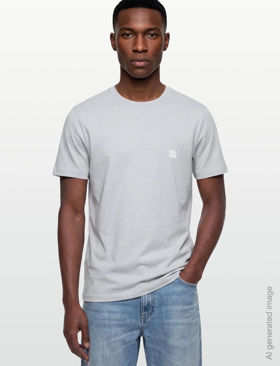 BOSS - Tales - kurzärmelige t-shirts - light/pastel grey - 3