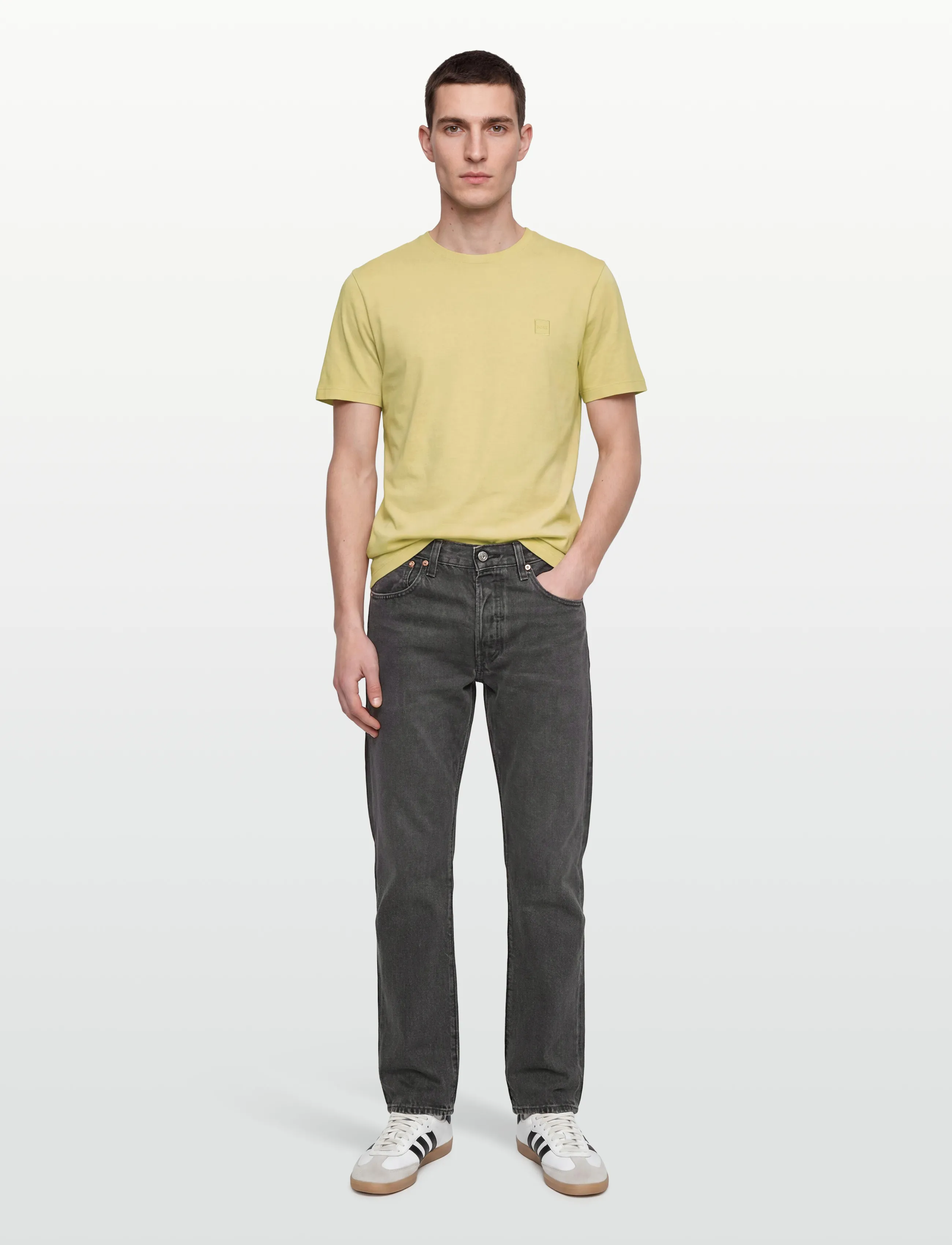 BOSS Tales, L, Yellow, T-Shirts > Kortærmede, Herre