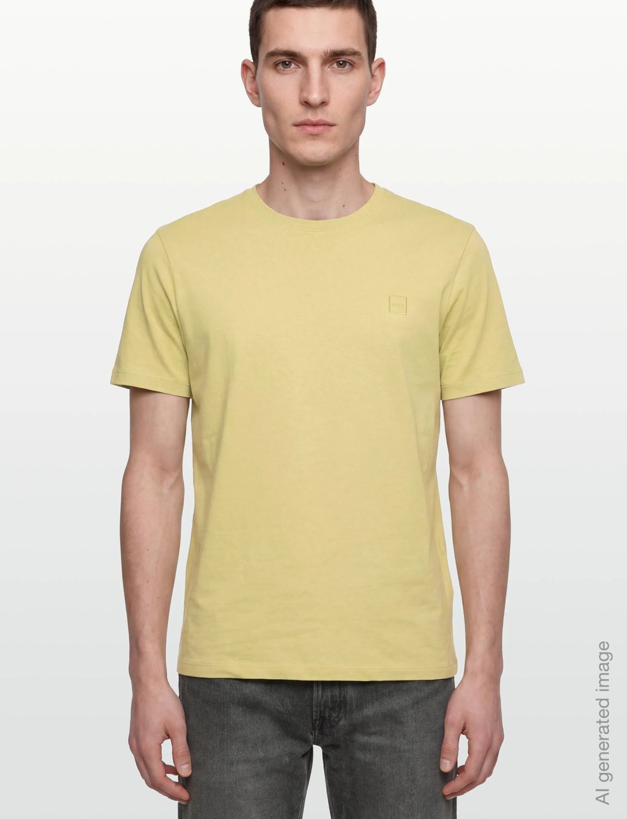 BOSS - Tales - kurzärmelige t-shirts - medium beige - 3
