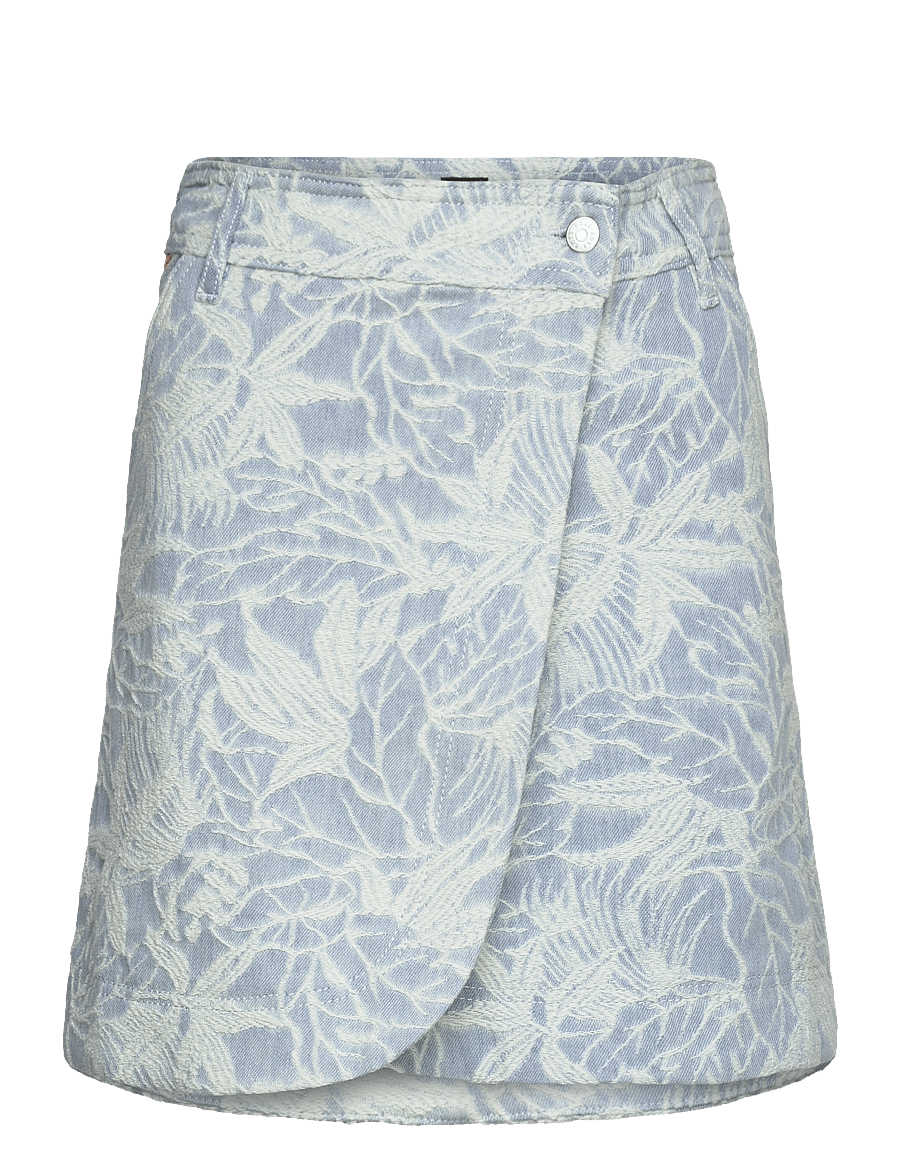 BOSS - C_DENIM SKIRT MINI - wickelröcke - medium blue - 0