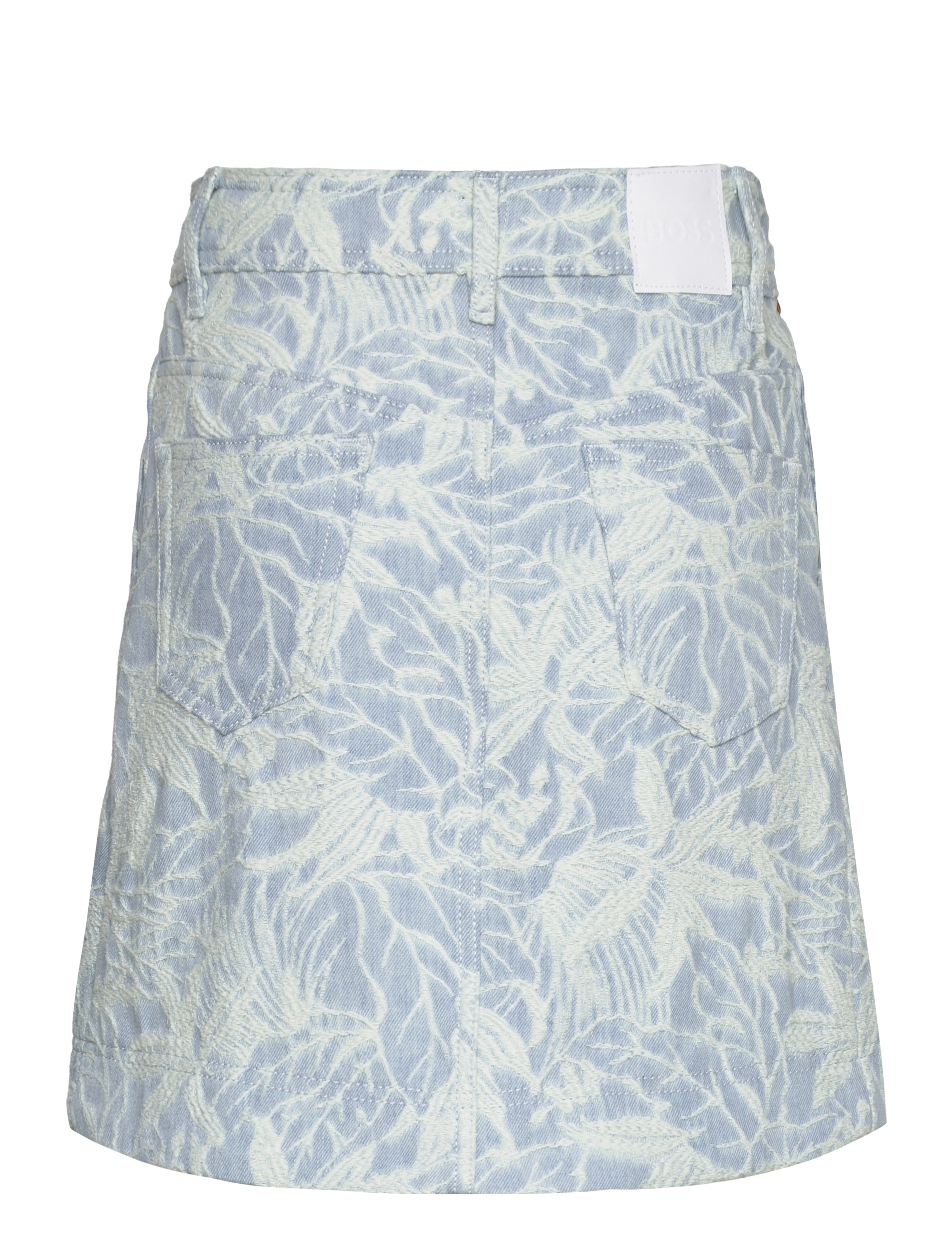BOSS - C_DENIM SKIRT MINI - slå-om-nederdele - medium blue - 1