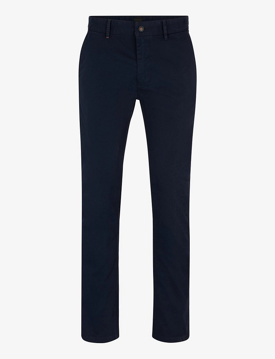 BOSS - Chino_slim - casual bukser - dark blue - 0