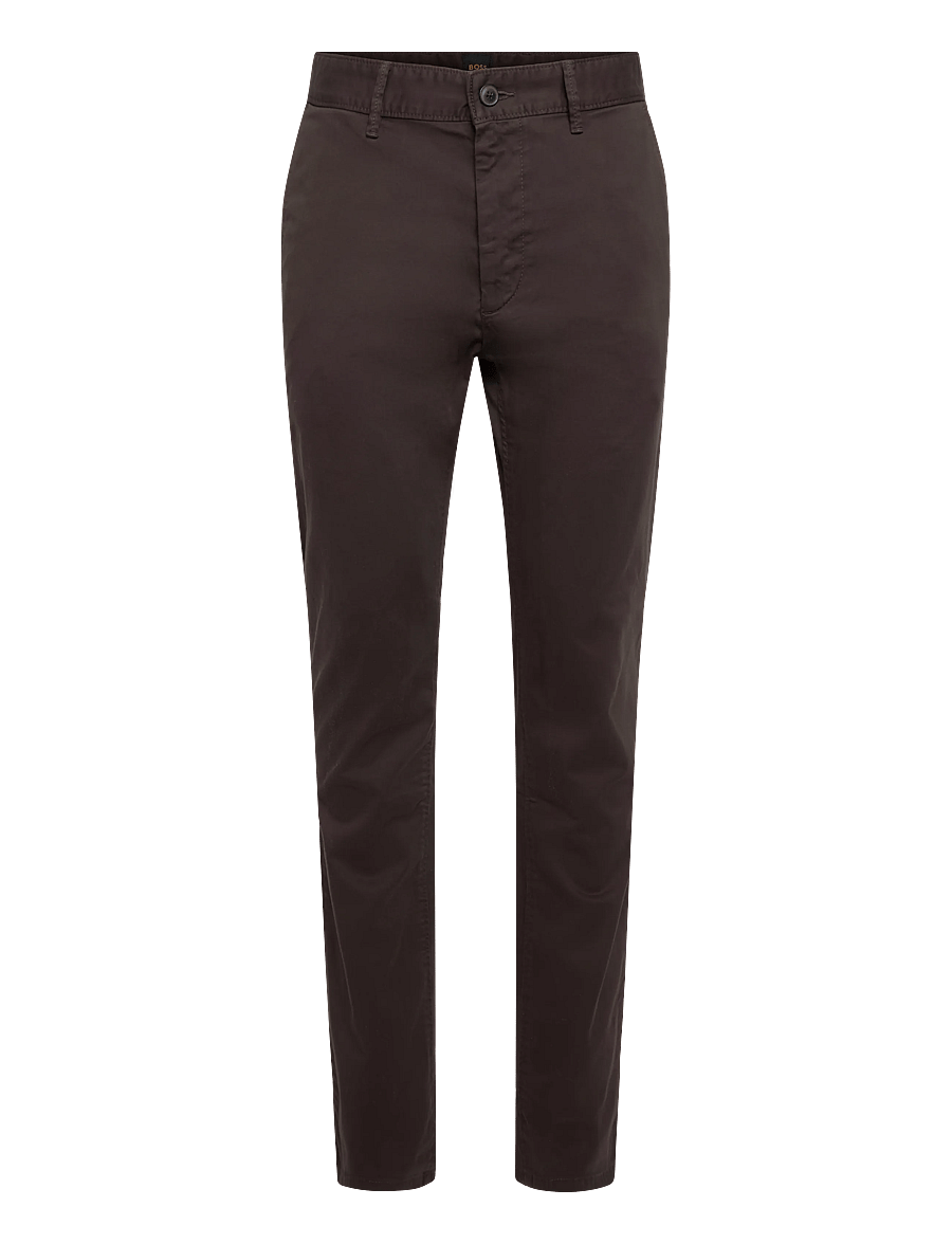 BOSS - Chino_slim - vabaajapüksid - dark brown - 0