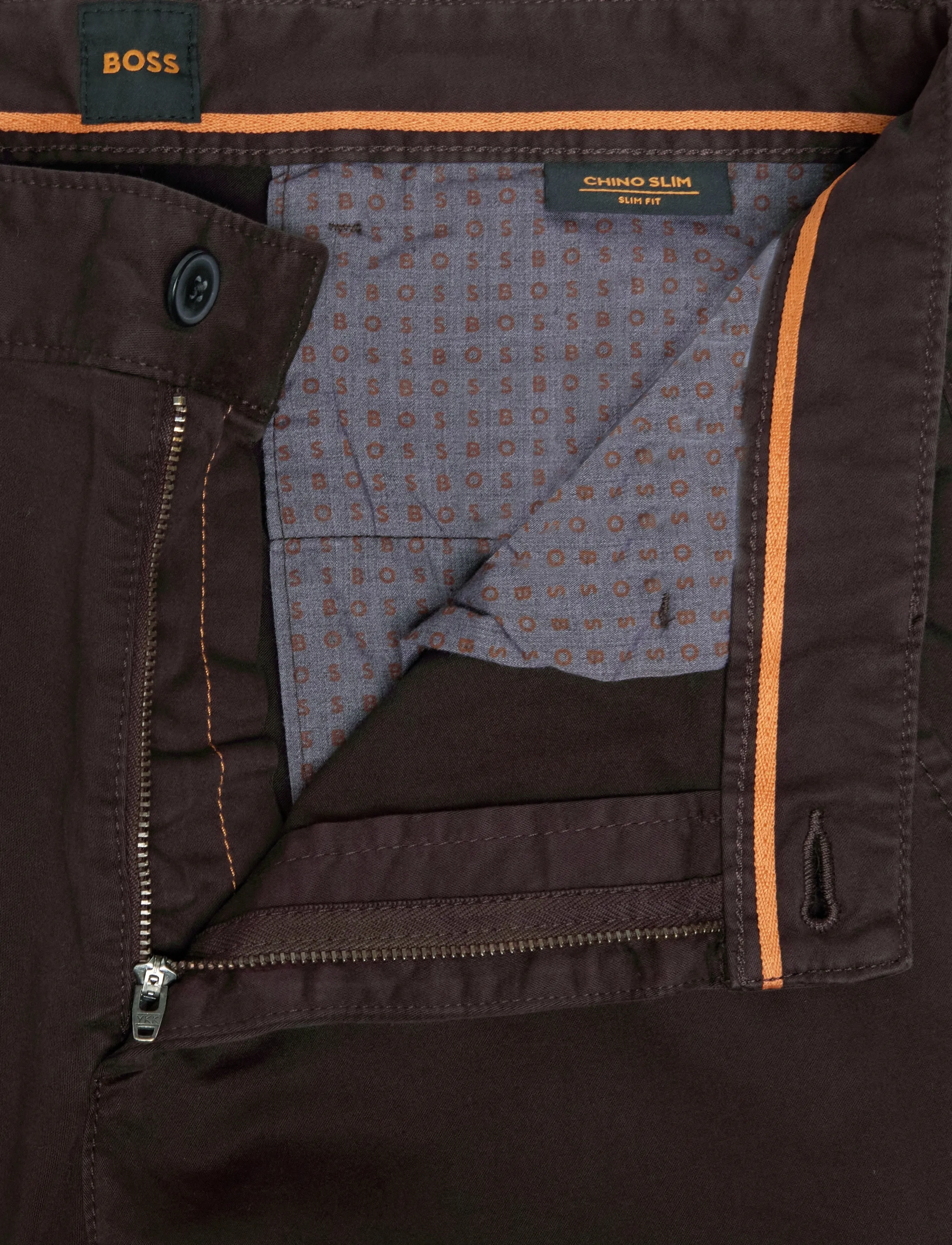 BOSS - Chino_slim - vabaajapüksid - dark brown - 3