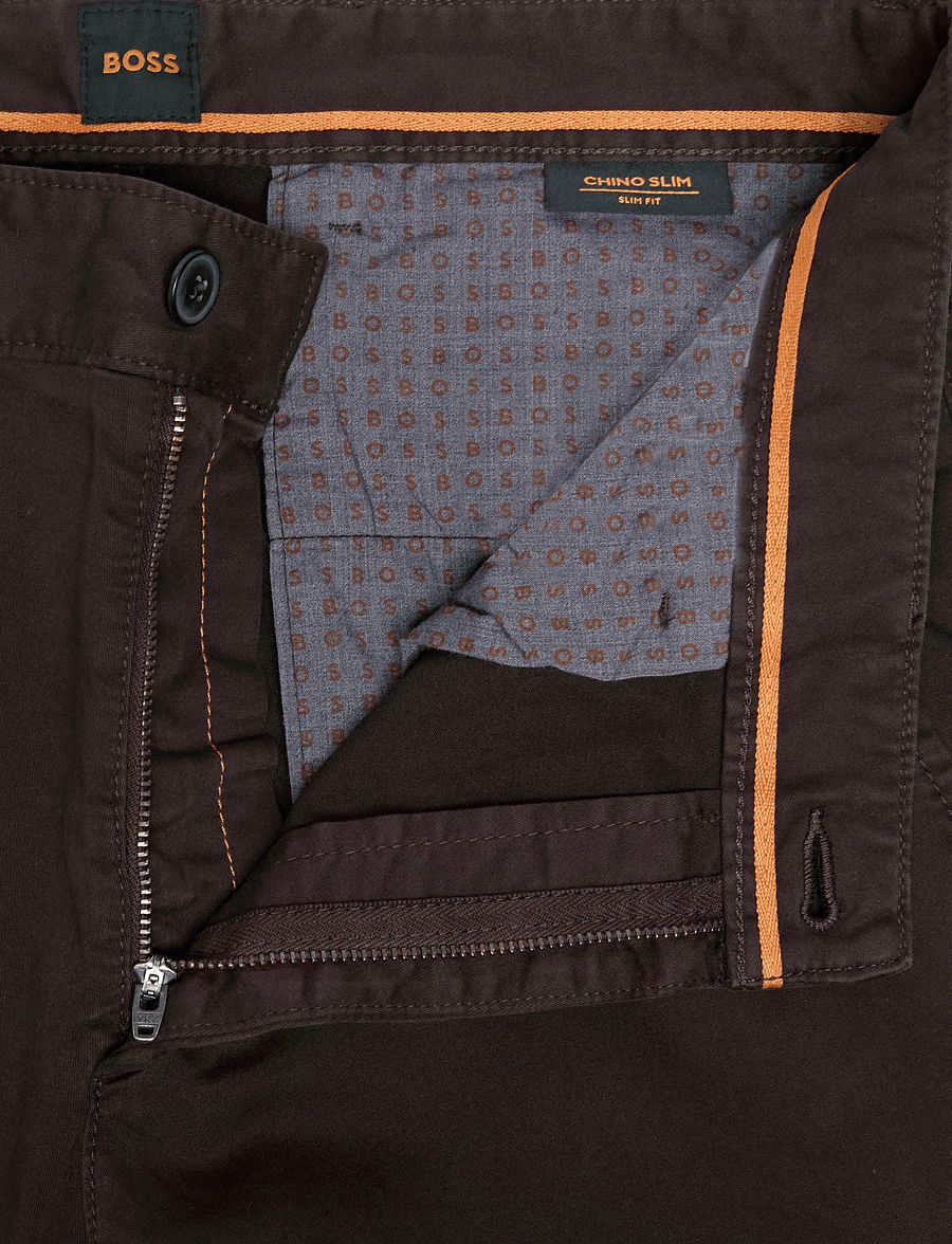 BOSS - Chino_slim - vabaajapüksid - dark brown - 3