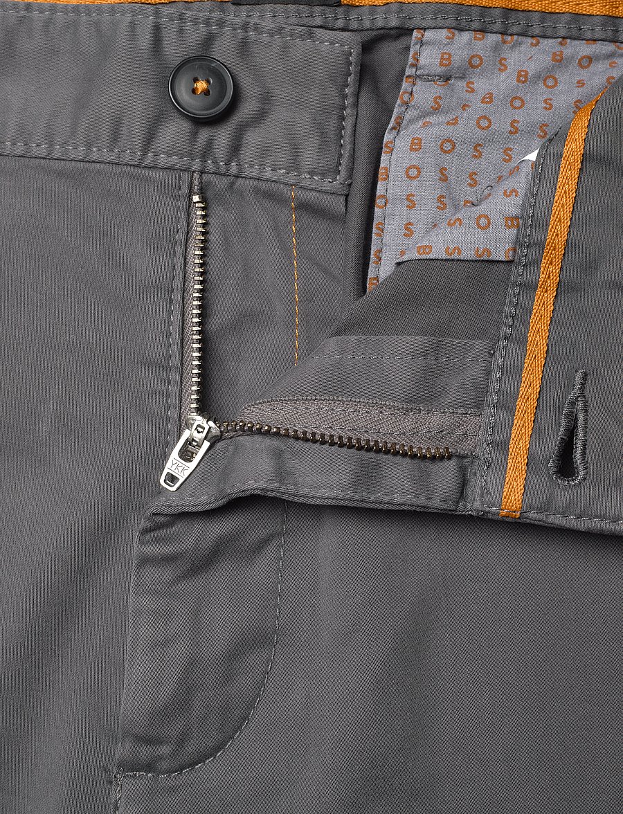 BOSS - Chino_slim - casual byxor - grey - 3