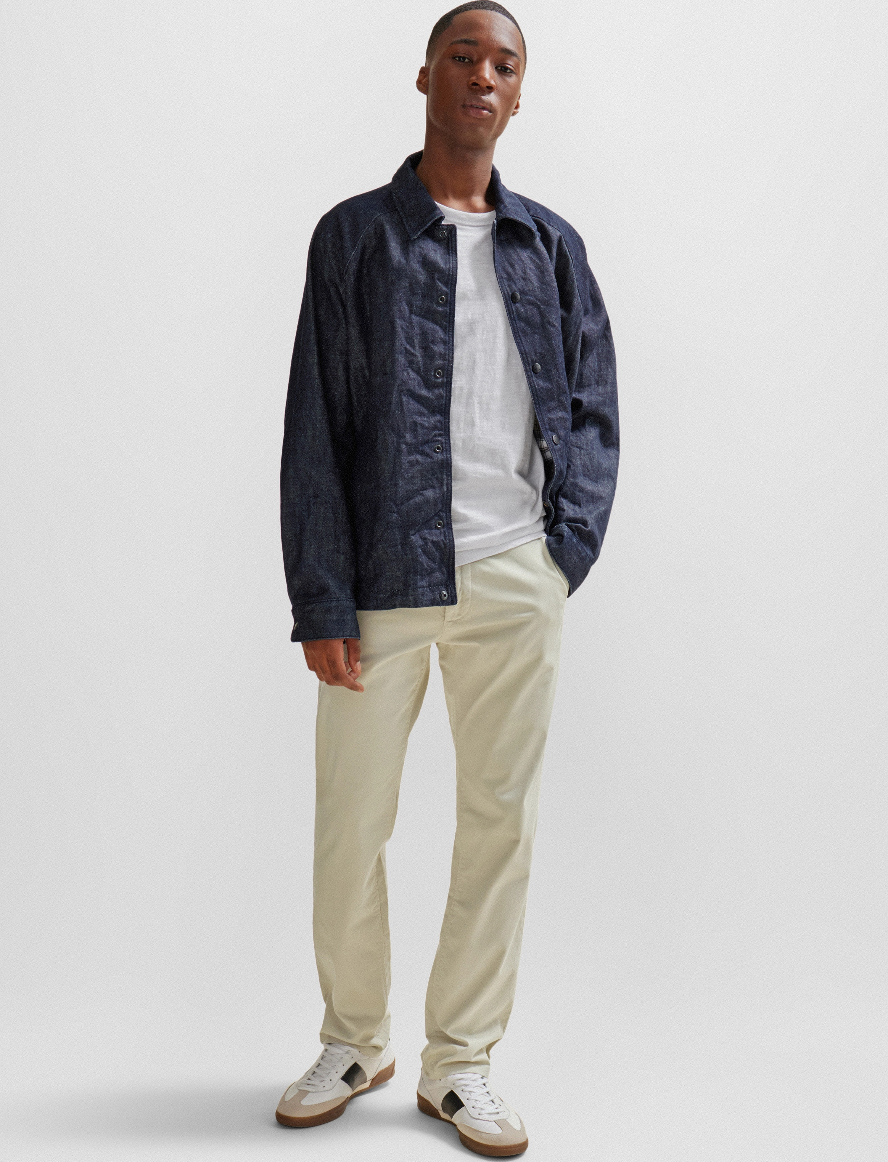 BOSS Chino_Slim, 32 x 32, Cream, Bukser > Chinos, Herre