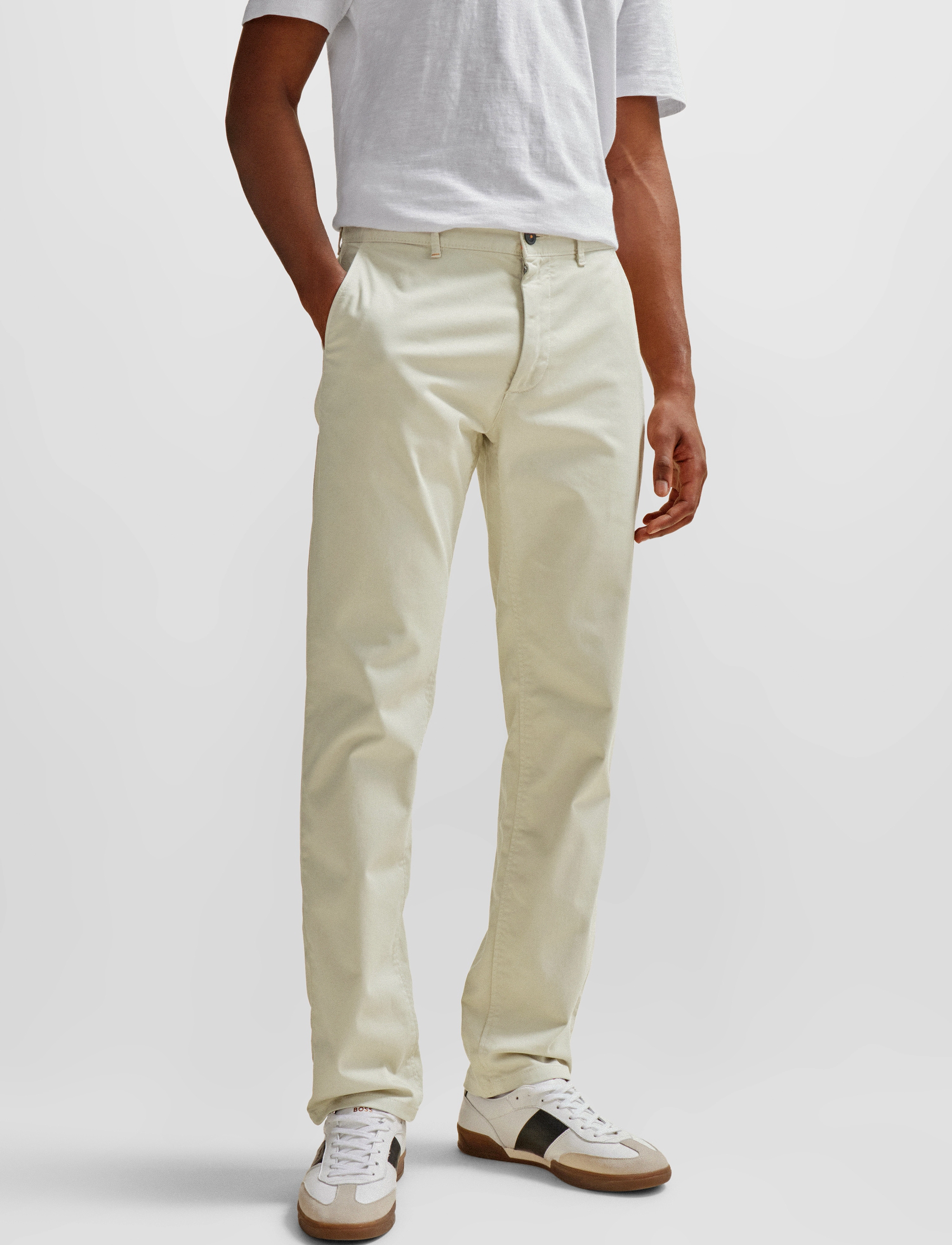 BOSS - Chino_slim - casual - light beige - 3