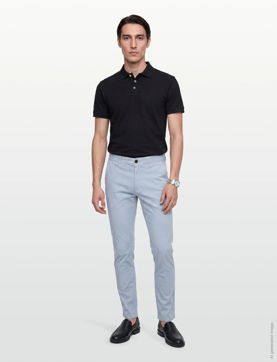 BOSS - Chino_slim - vabaaja püksid - light/pastel blue - 0