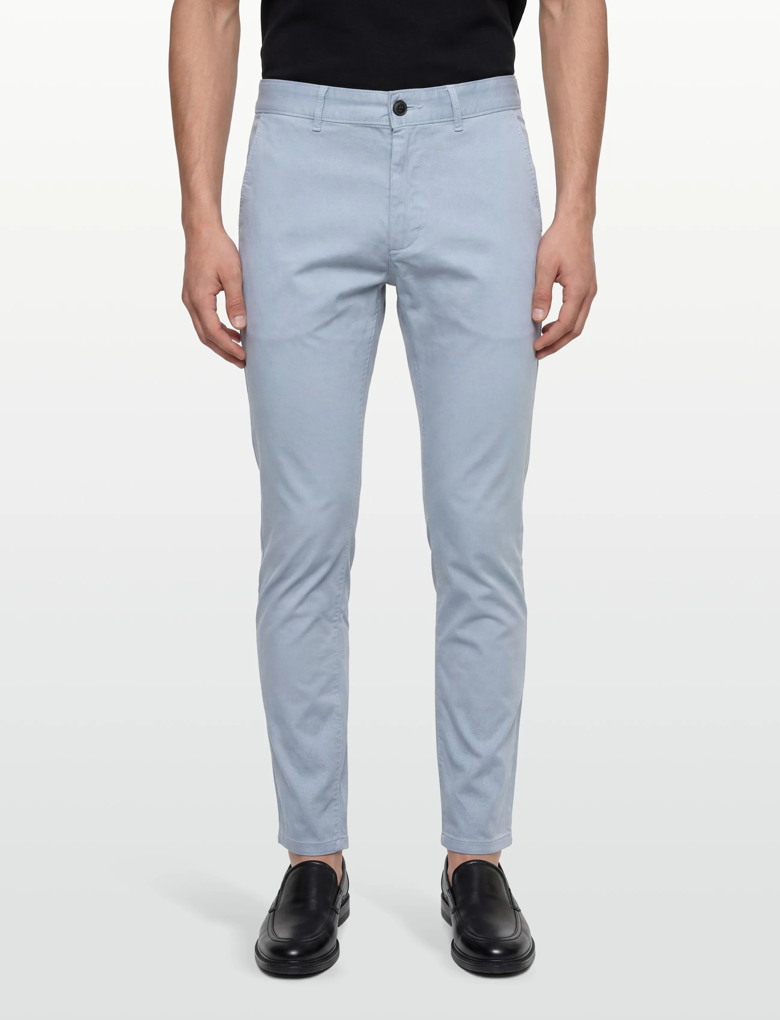 BOSS - Chino_slim - casual trousers - light/pastel blue - 3