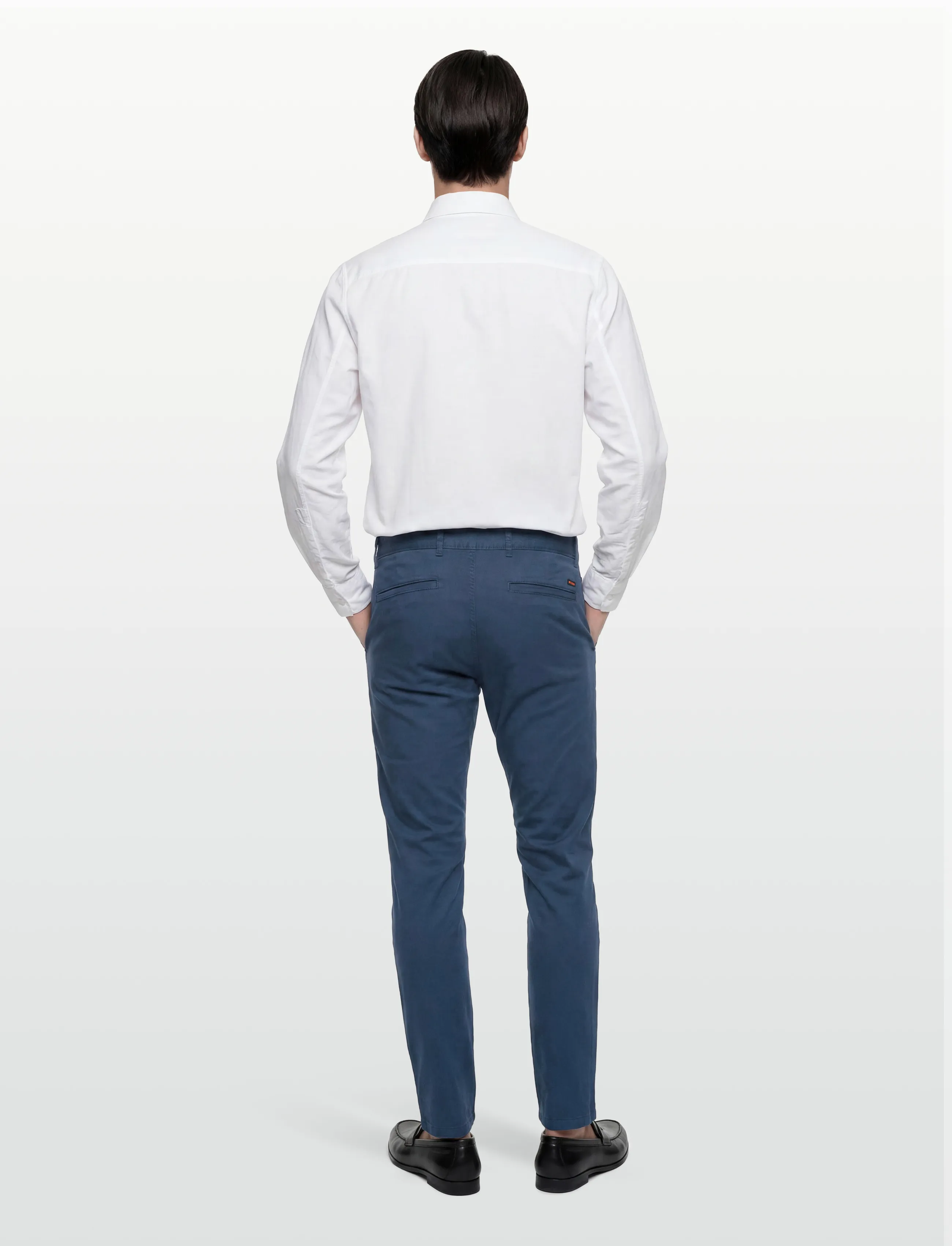 BOSS - Chino_slim - casual trousers - open blue - 4