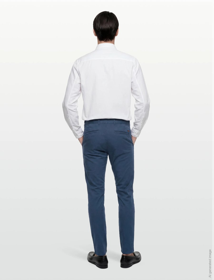 BOSS - Chino_slim - freizeithosen - open blue - 4
