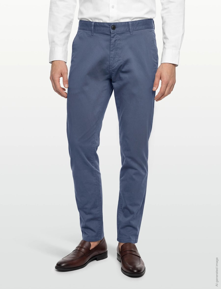 BOSS - Chino_slim - freizeithosen - open blue - 3