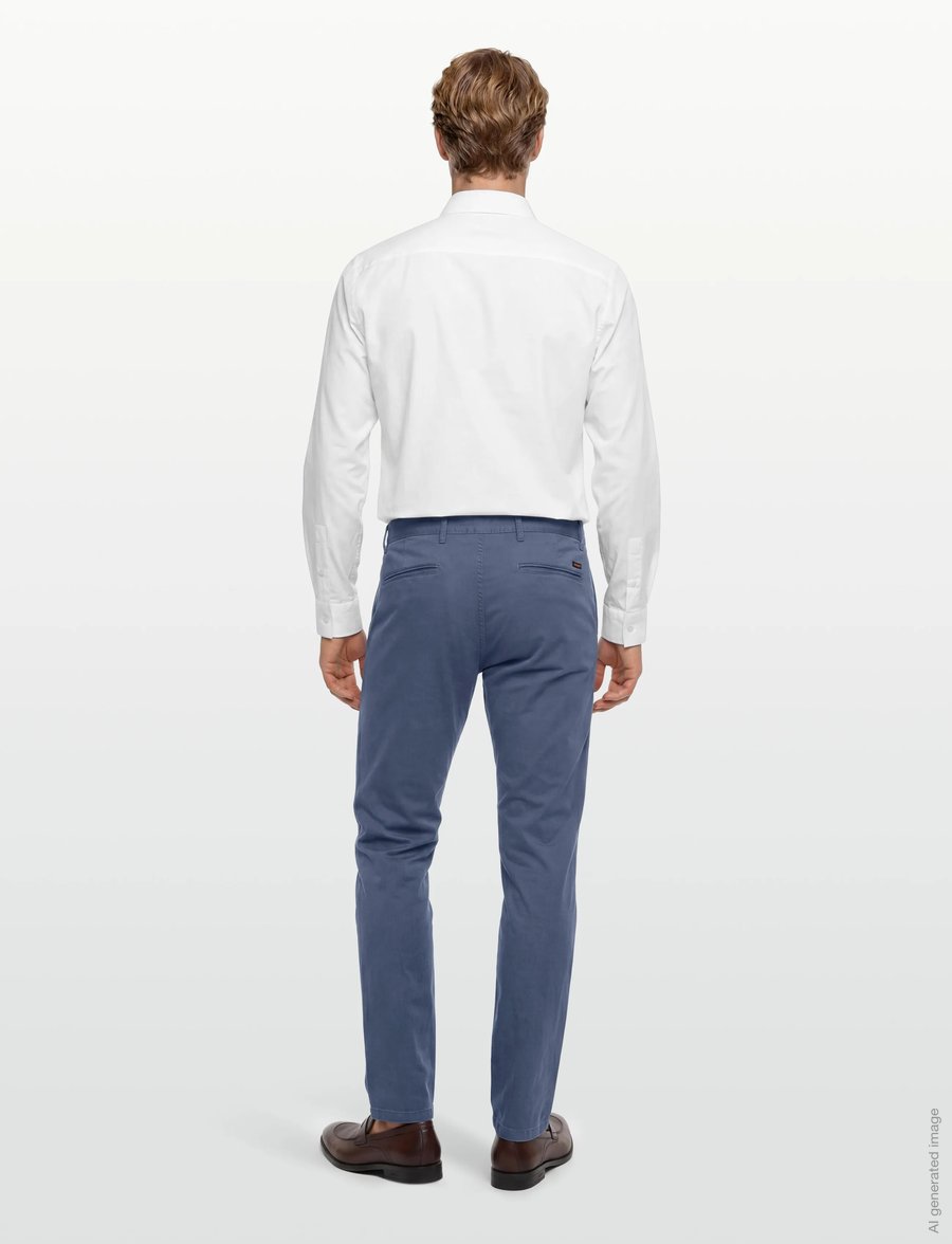BOSS - Chino_slim - freizeithosen - open blue - 4