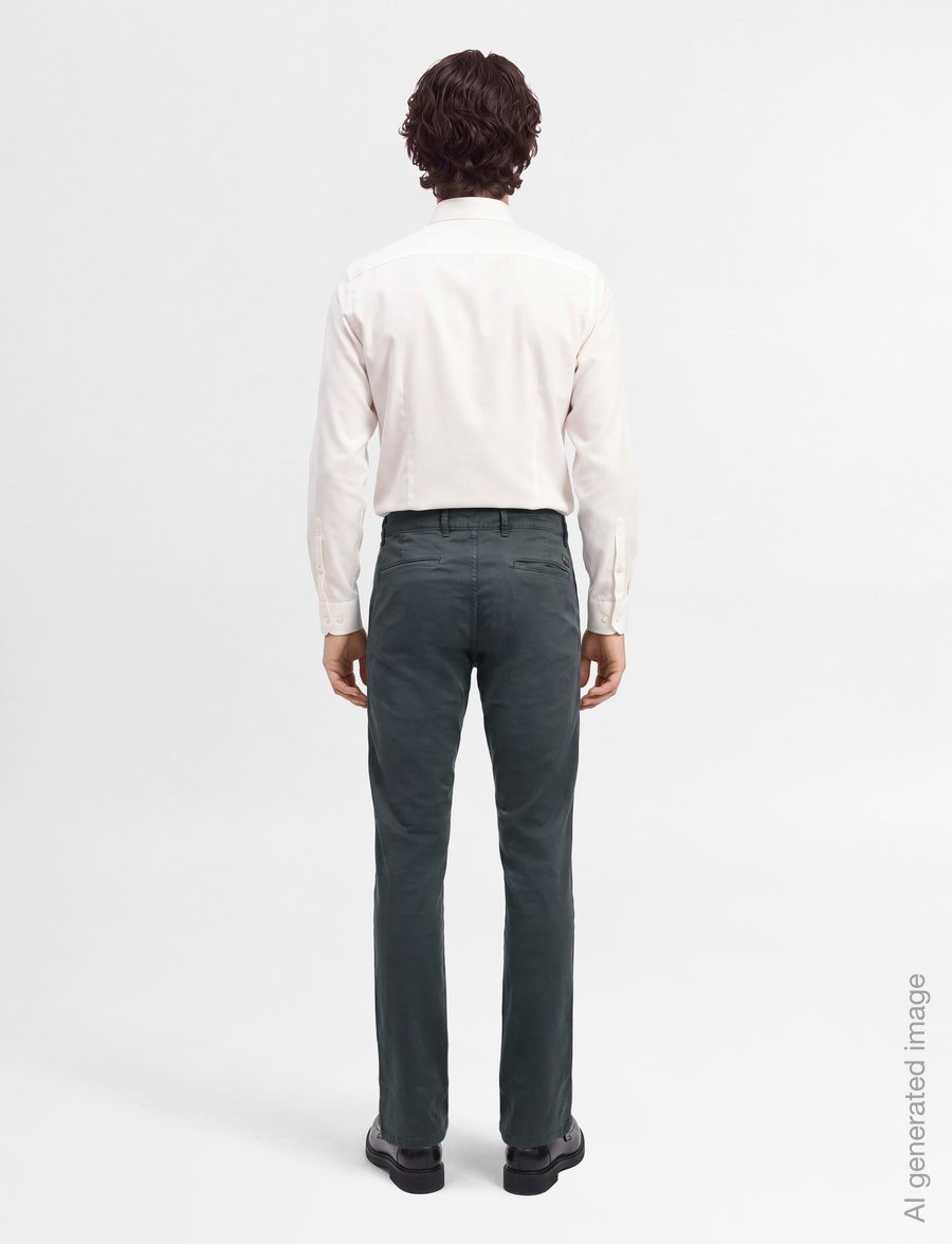 BOSS - Chino_slim - casual bukser - open green - 4