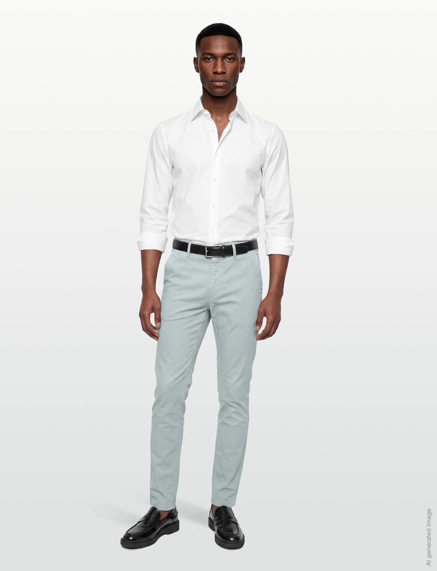 BOSS - Chino_slim - casual bukser - open grey - 0