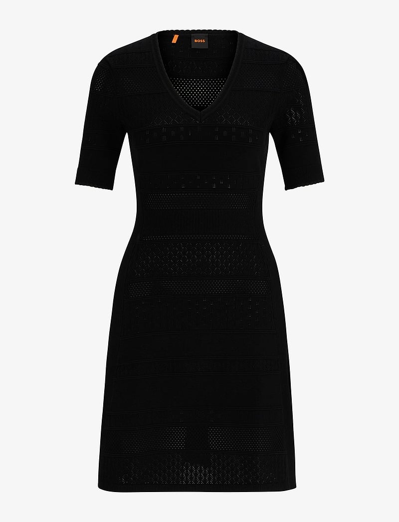 BOSS - C_Fanube - stickade klänningar - black - 1