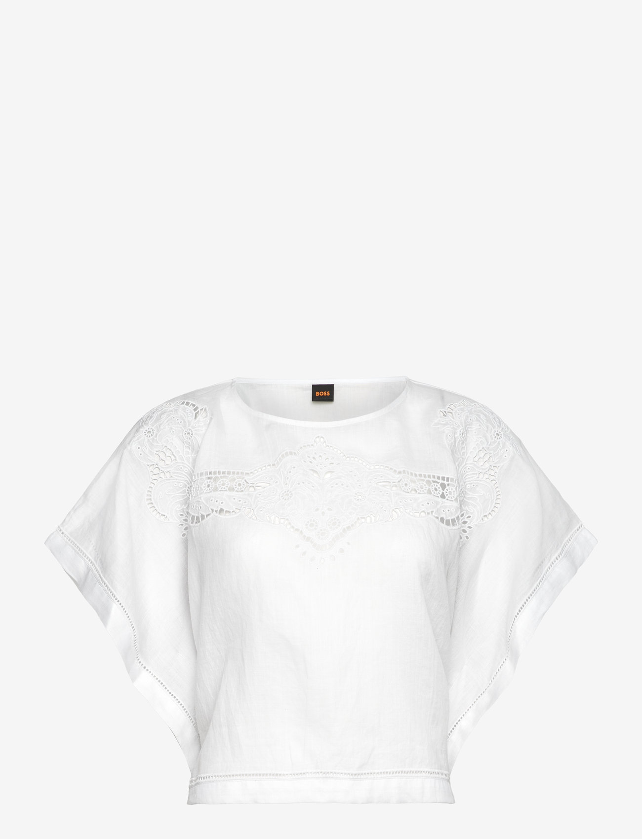 BOSS - C_Ivet - kurzämlige blusen - white - 0