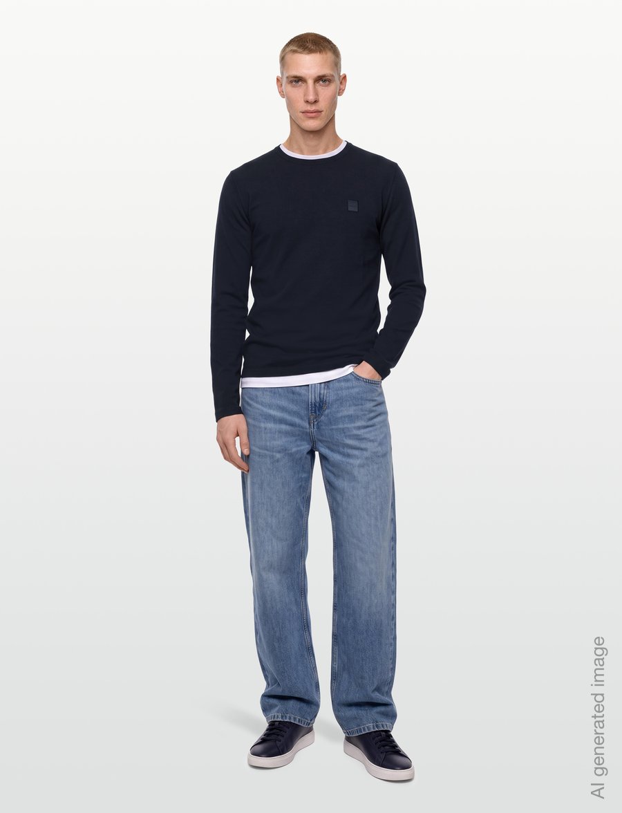 BOSS - Tacks - långärmade t-shirts - dark blue - 0