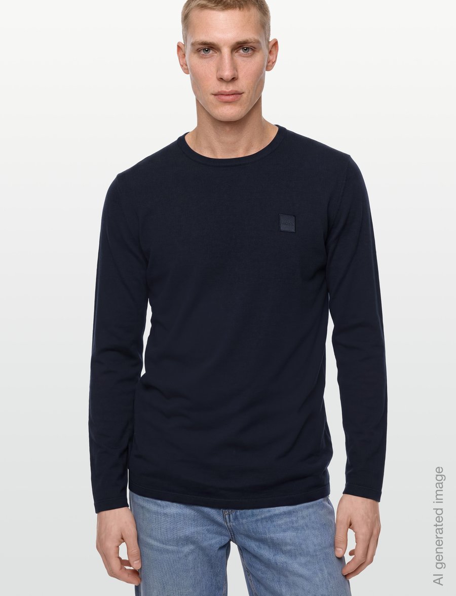 BOSS - Tacks - långärmade t-shirts - dark blue - 3