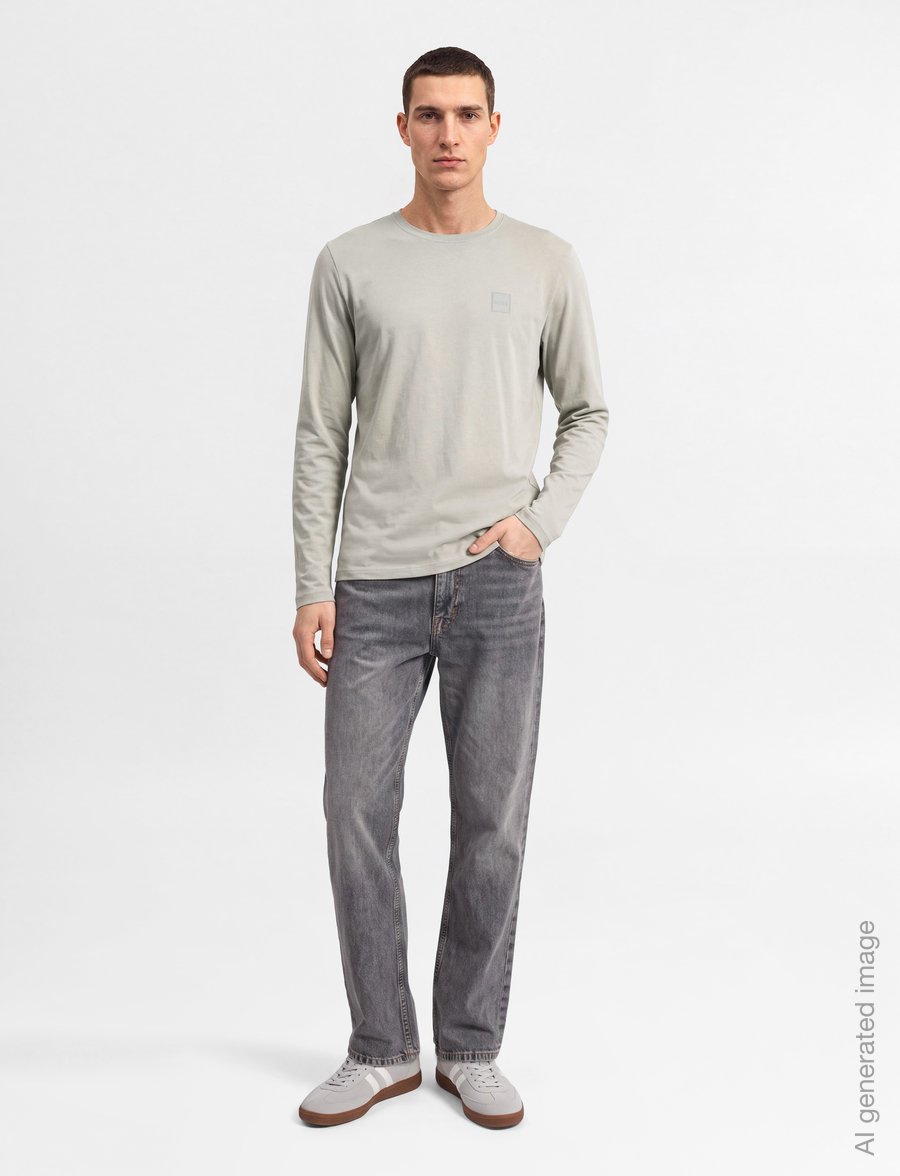 BOSS - Tacks - langærmede t-shirts - light beige - 0