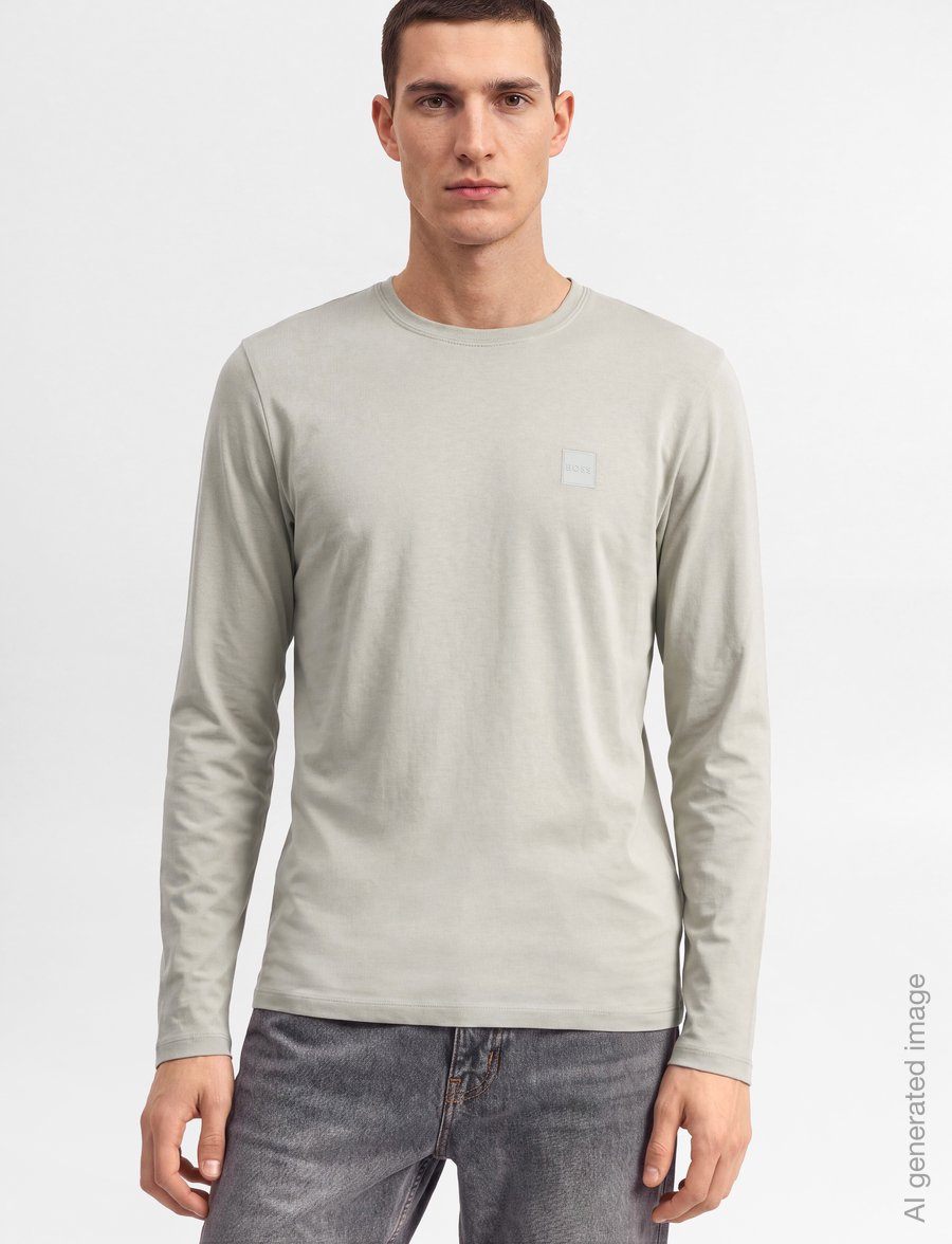BOSS - Tacks - langærmede t-shirts - light beige - 3