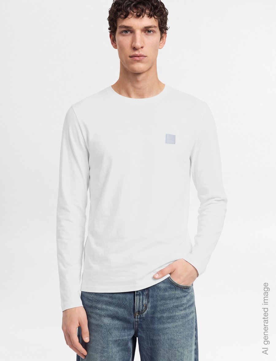 BOSS - Tacks - langærmede t-shirts - white - 3
