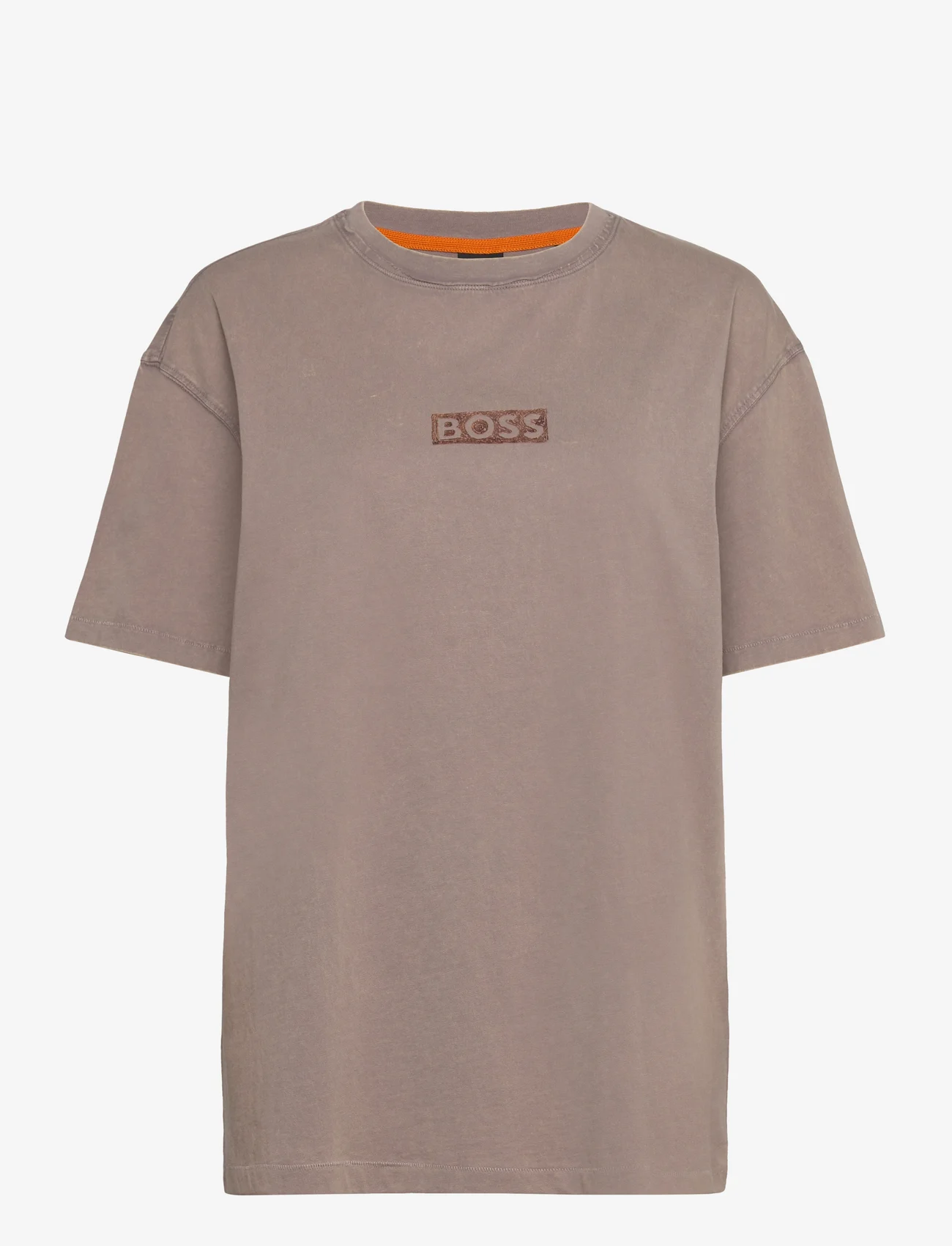 BOSS - C_Erelaxed_print1 - t-shirts - open grey - 0