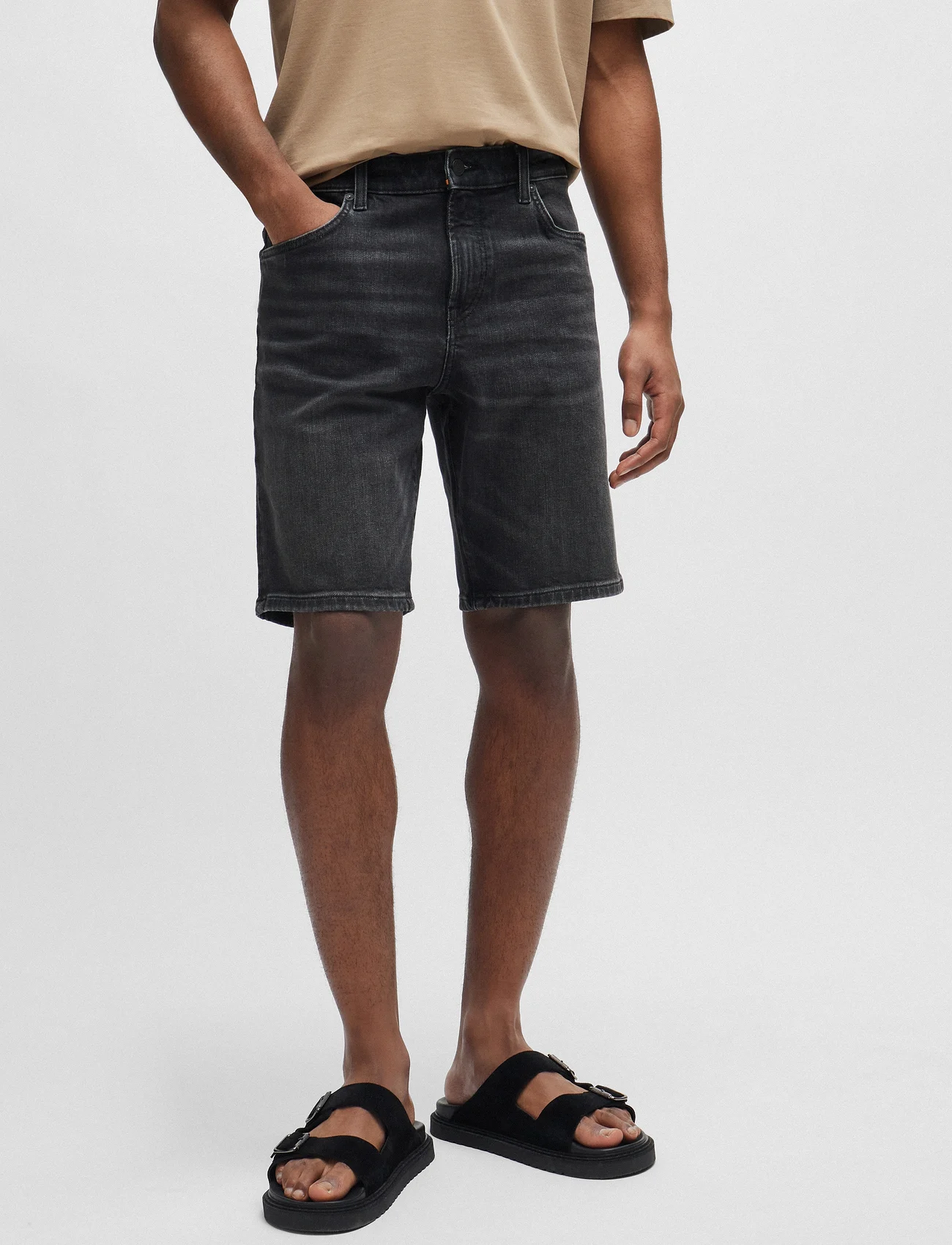 BOSS - Re.Maine-Shorts BC - jeans shorts - charcoal - 0