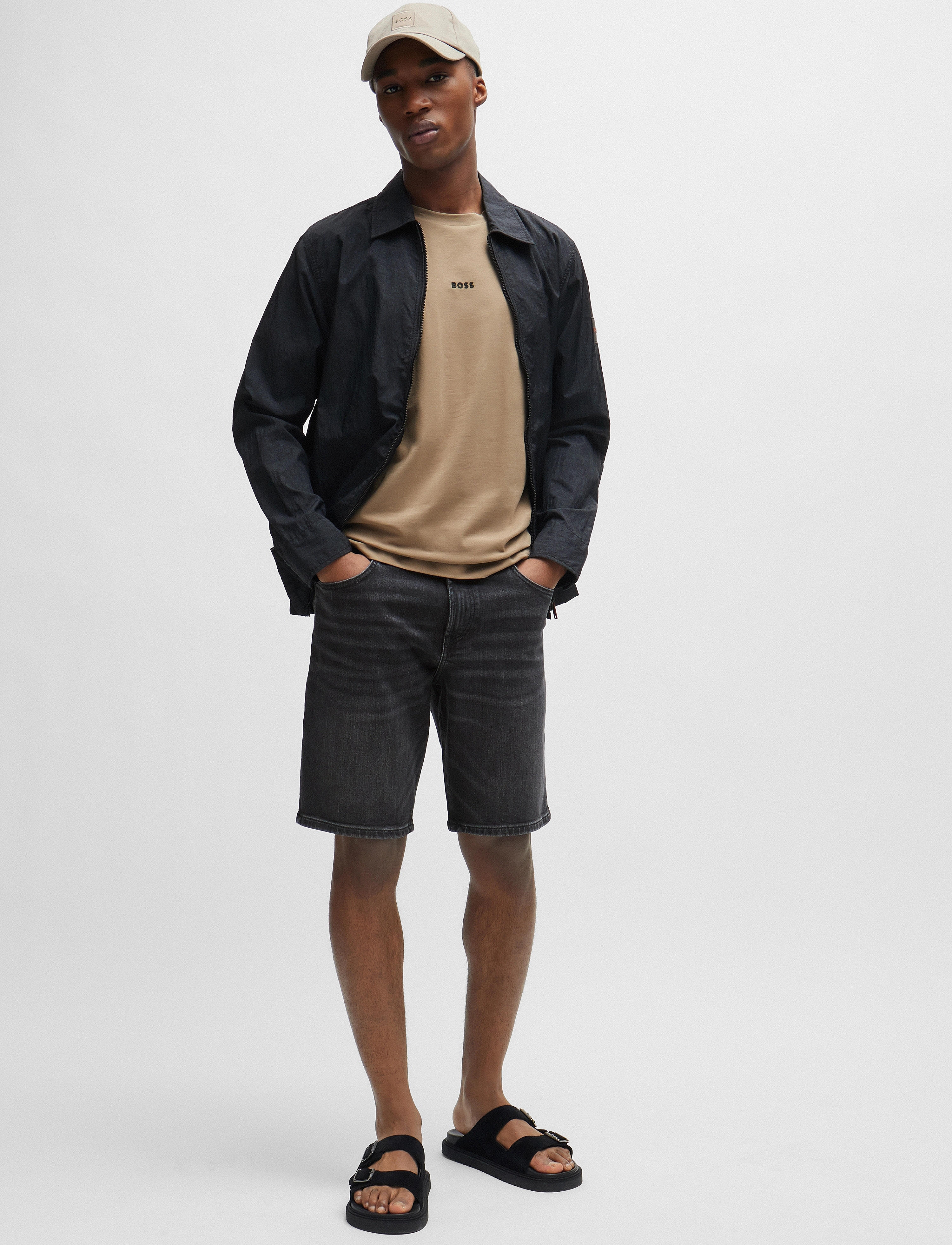 BOSS - Re.Maine-Shorts BC - charcoal - 2
