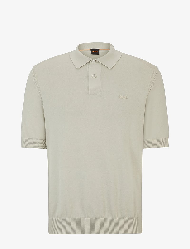 BOSS - Asac_P - gestrickte polohemden - light beige - 1