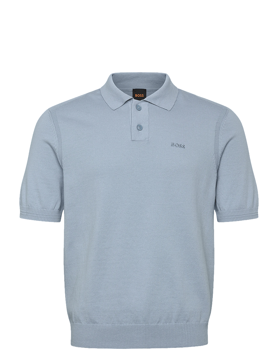 BOSS - Asac_P - langärmlige strick-polohemden - light/pastel blue - 1