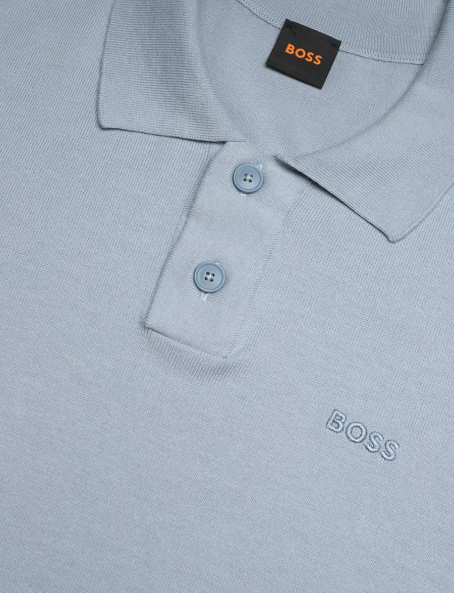 BOSS - Asac_P - langärmlige strick-polohemden - light/pastel blue - 5