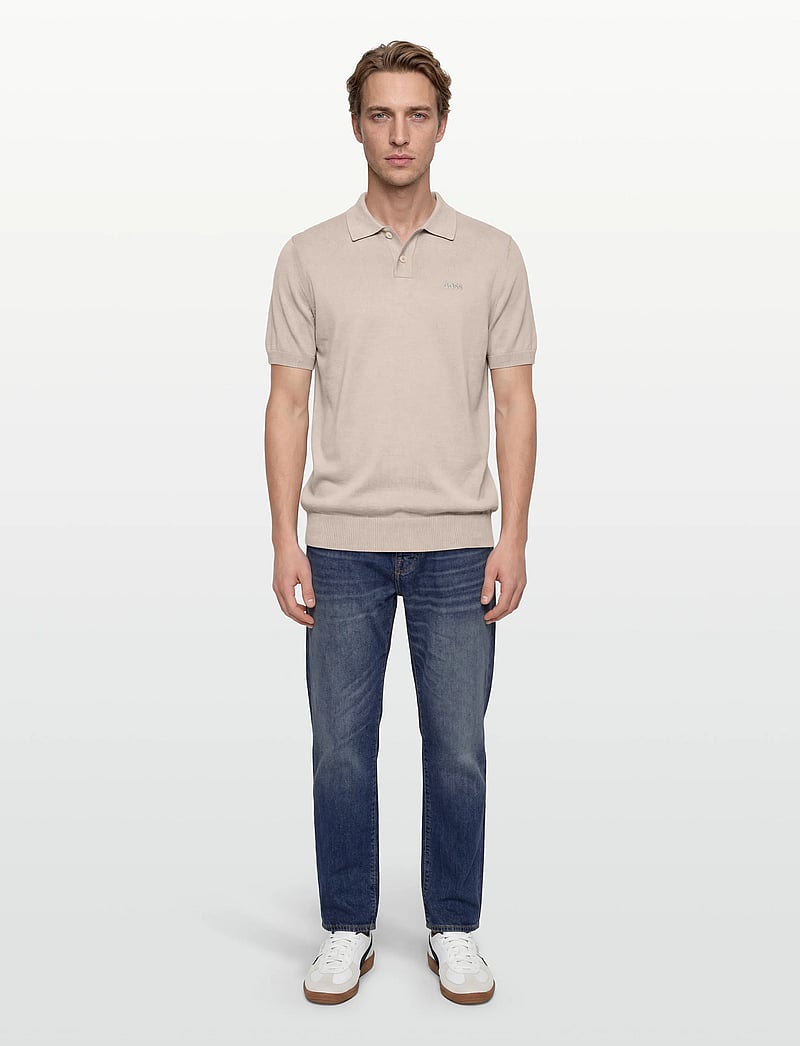 BOSS - Asac_P - gestrickte polohemden - open grey - 0